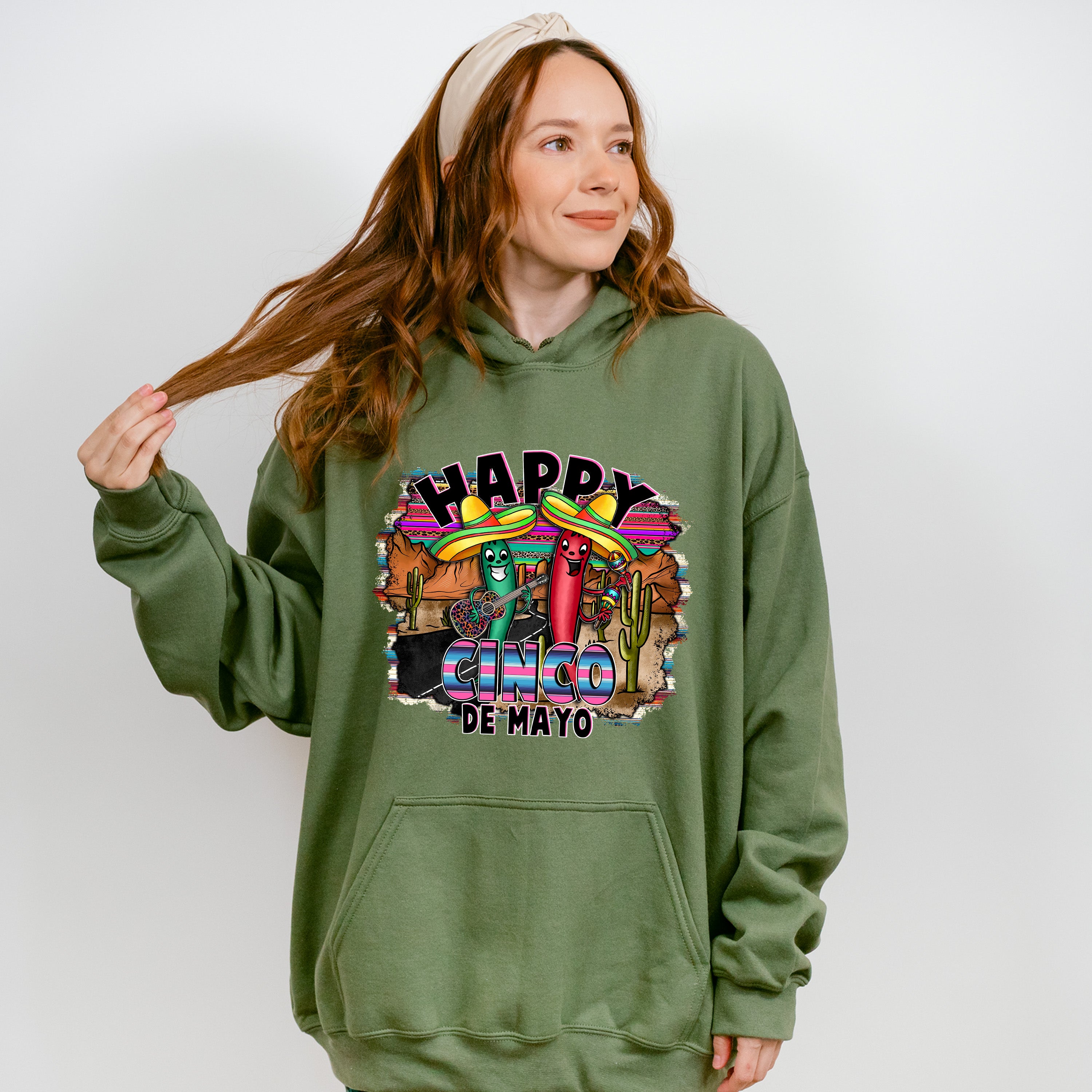 Mariachi Peppers Cinco De Mayo Unisex Crewneck T-Shirt Sweatshirt Hoodie