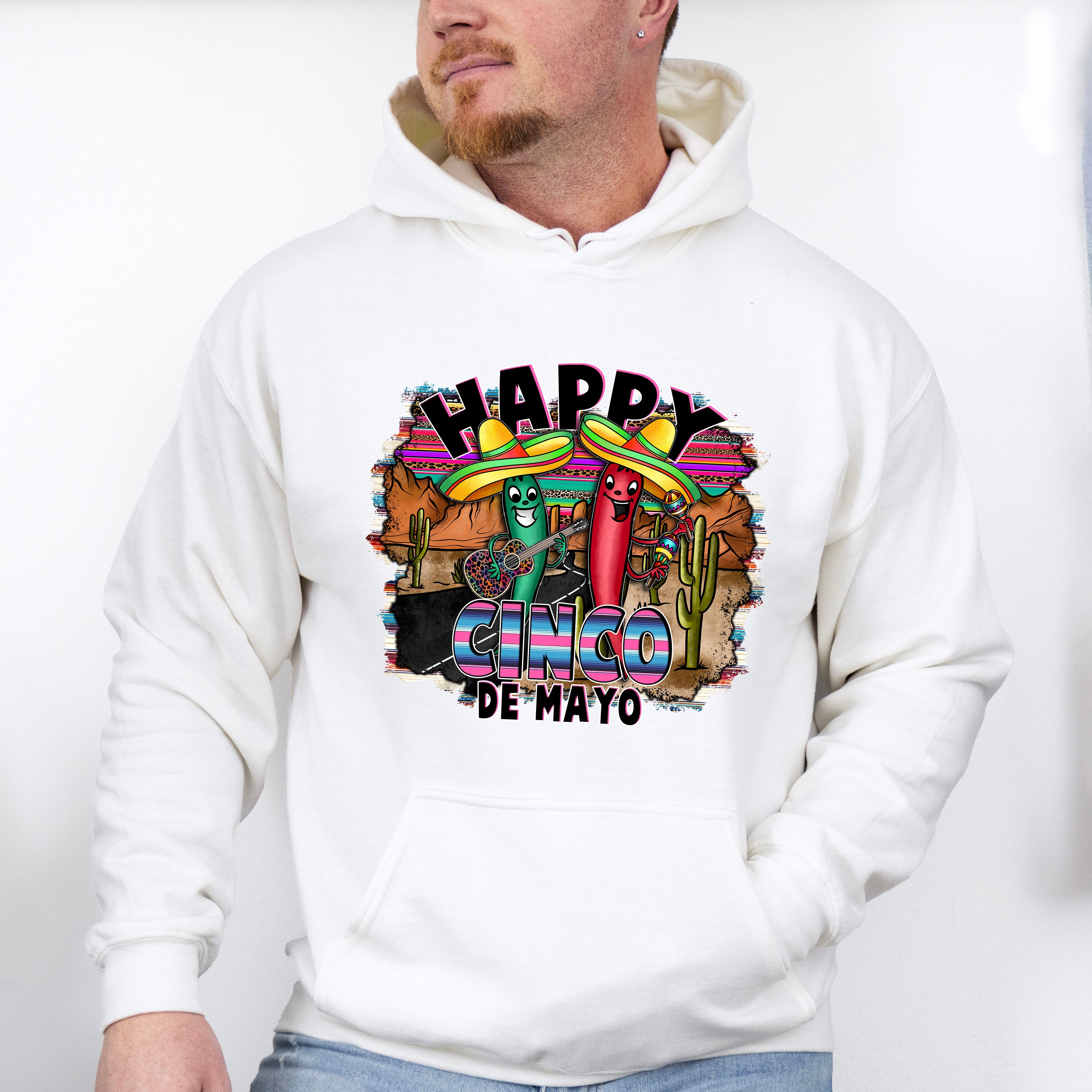 Mariachi Peppers Cinco De Mayo Unisex Crewneck T-Shirt Sweatshirt Hoodie