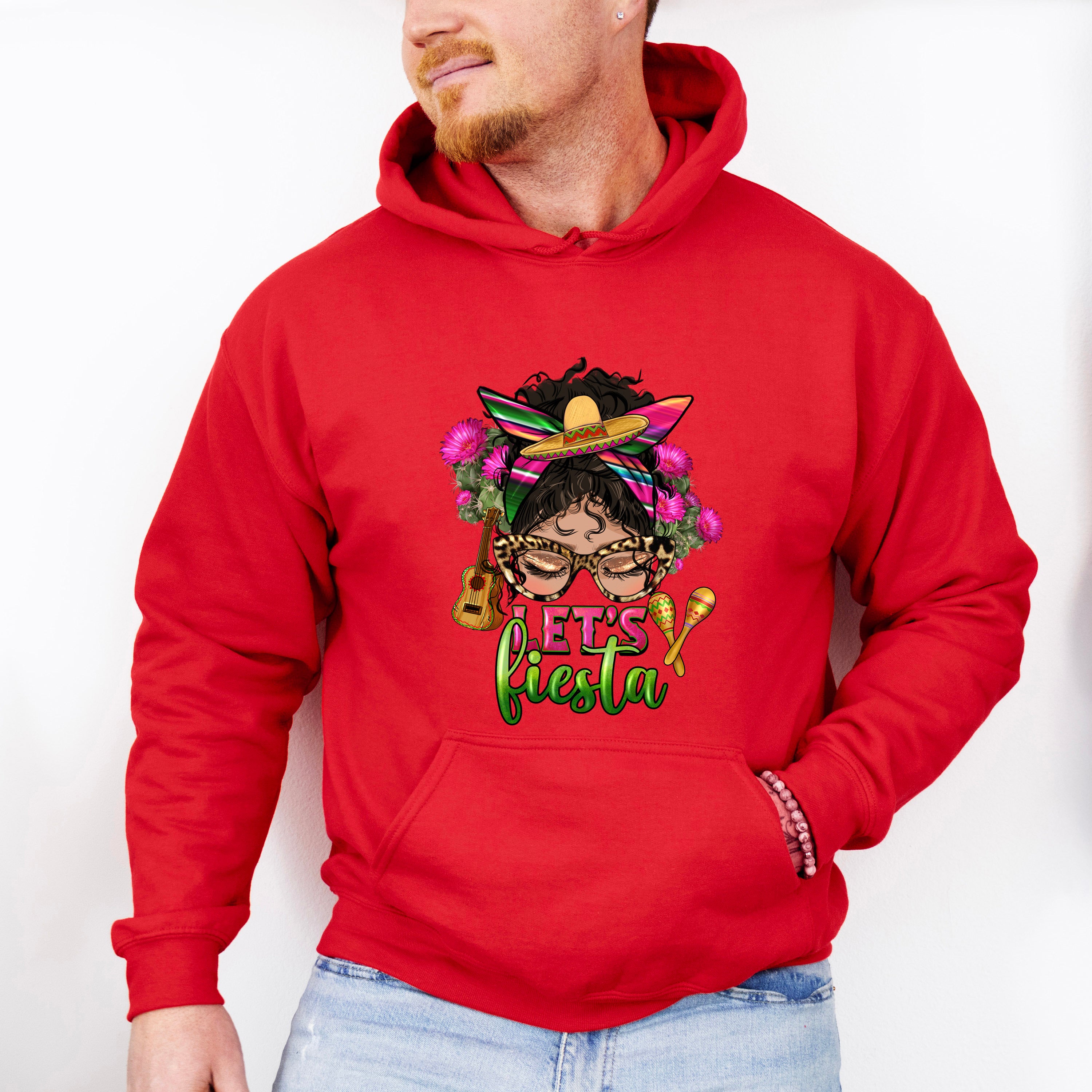 Cute Girl Lets Fiesta Cinco De Mayo Unisex Crewneck T-Shirt Sweatshirt Hoodie