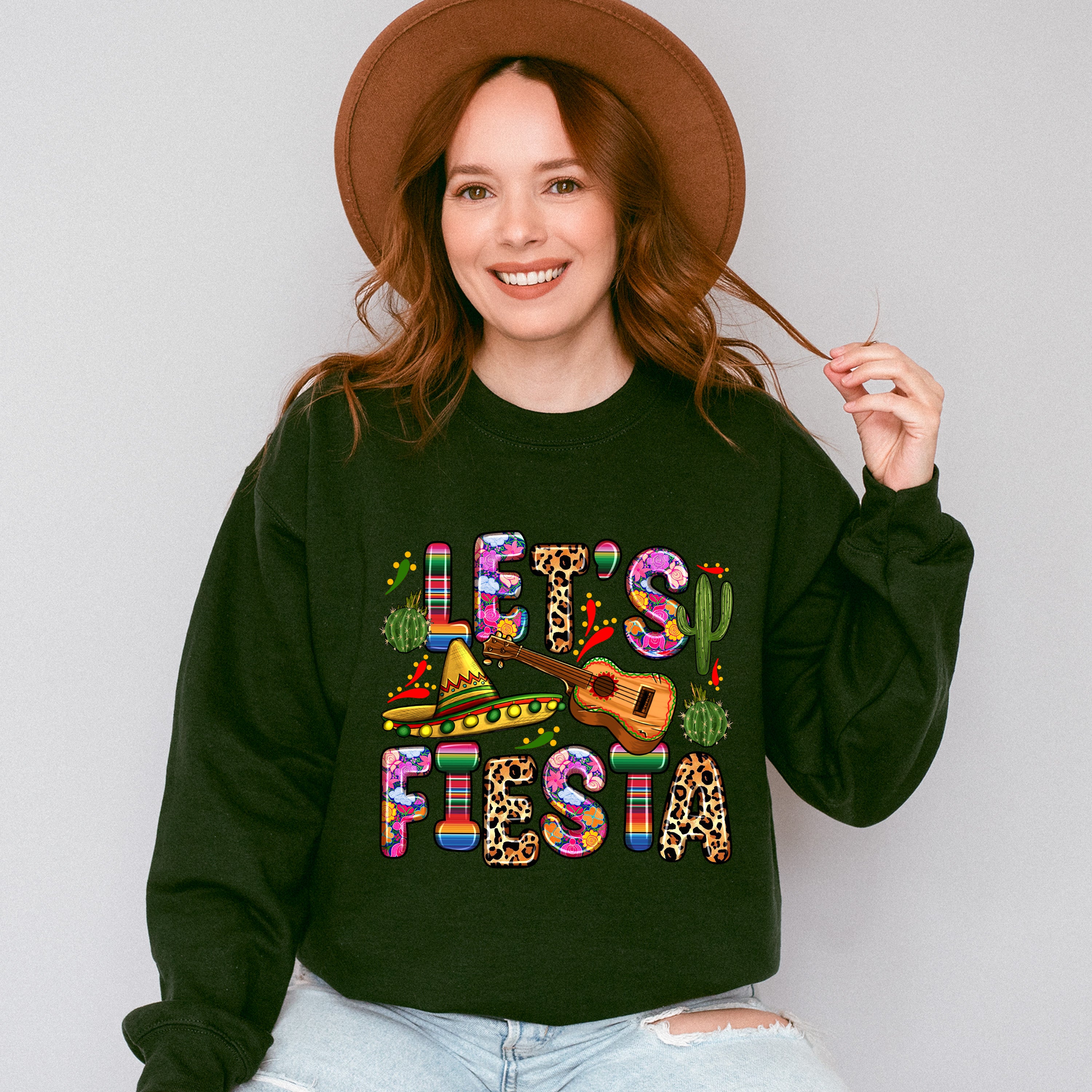 Cute Lets Fiesta Cinco De Mayo Unisex Crewneck T-Shirt Sweatshirt Hoodie
