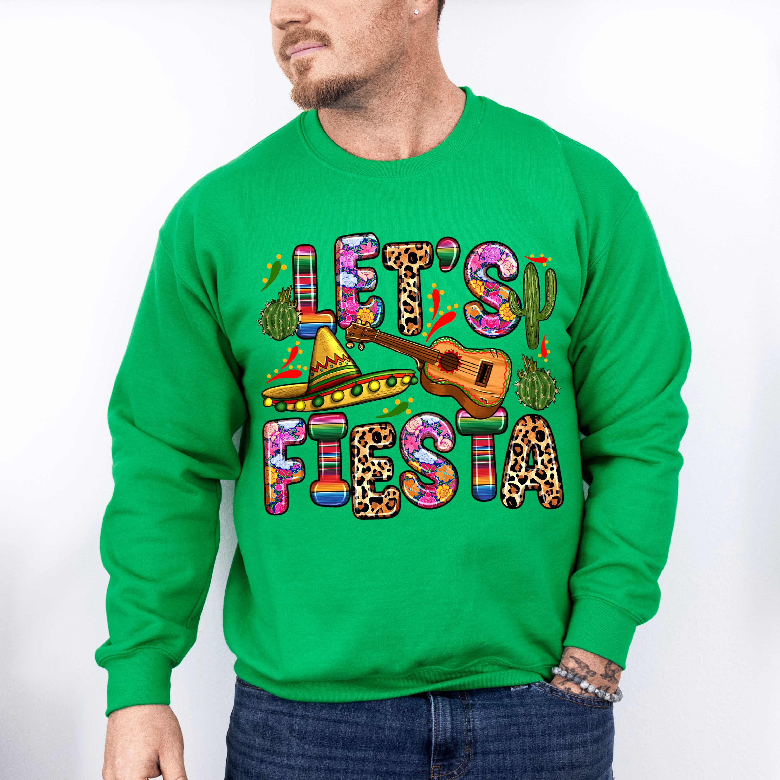 Cute Lets Fiesta Cinco De Mayo Unisex Crewneck T-Shirt Sweatshirt Hoodie
