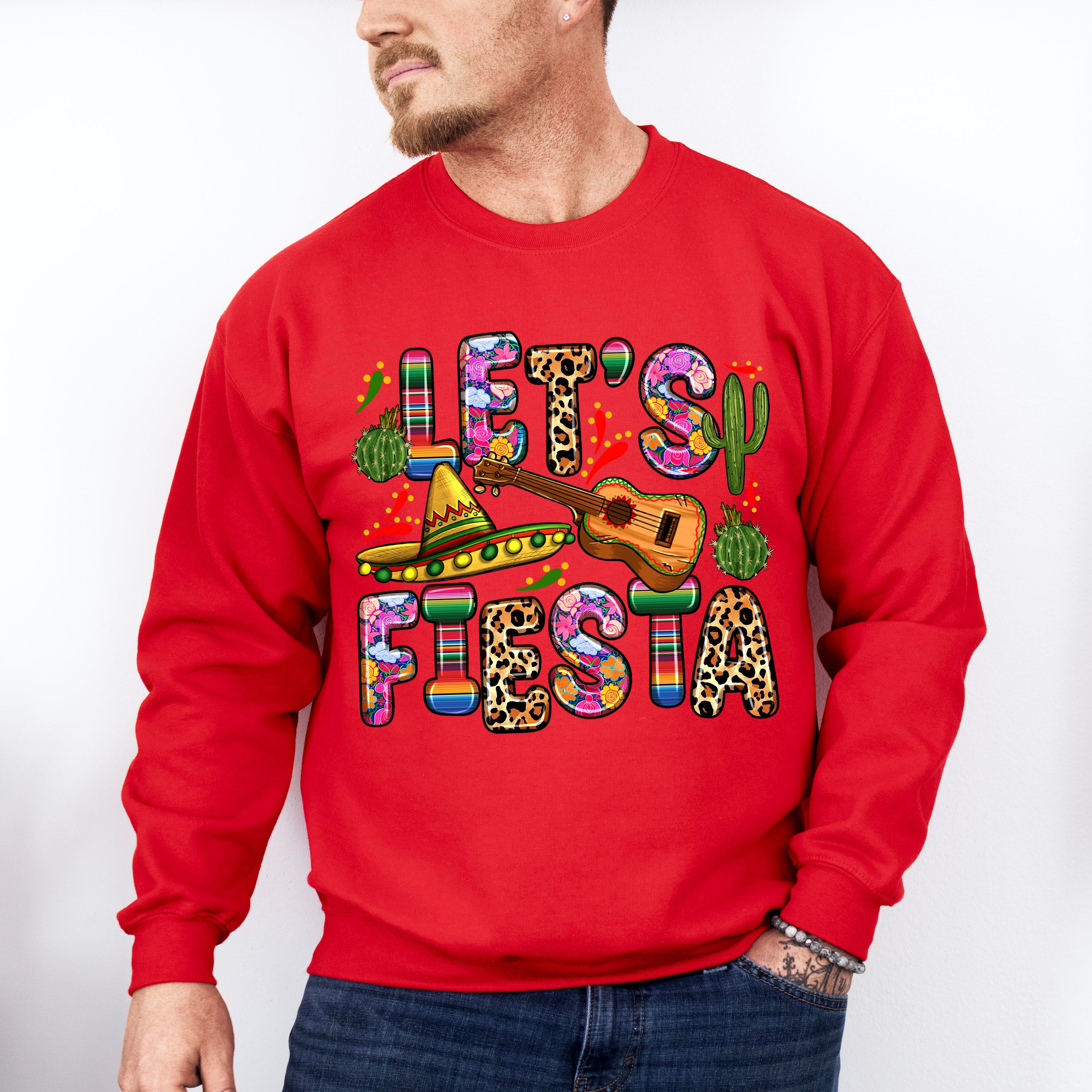 Cute Lets Fiesta Cinco De Mayo Unisex Crewneck T-Shirt Sweatshirt Hoodie