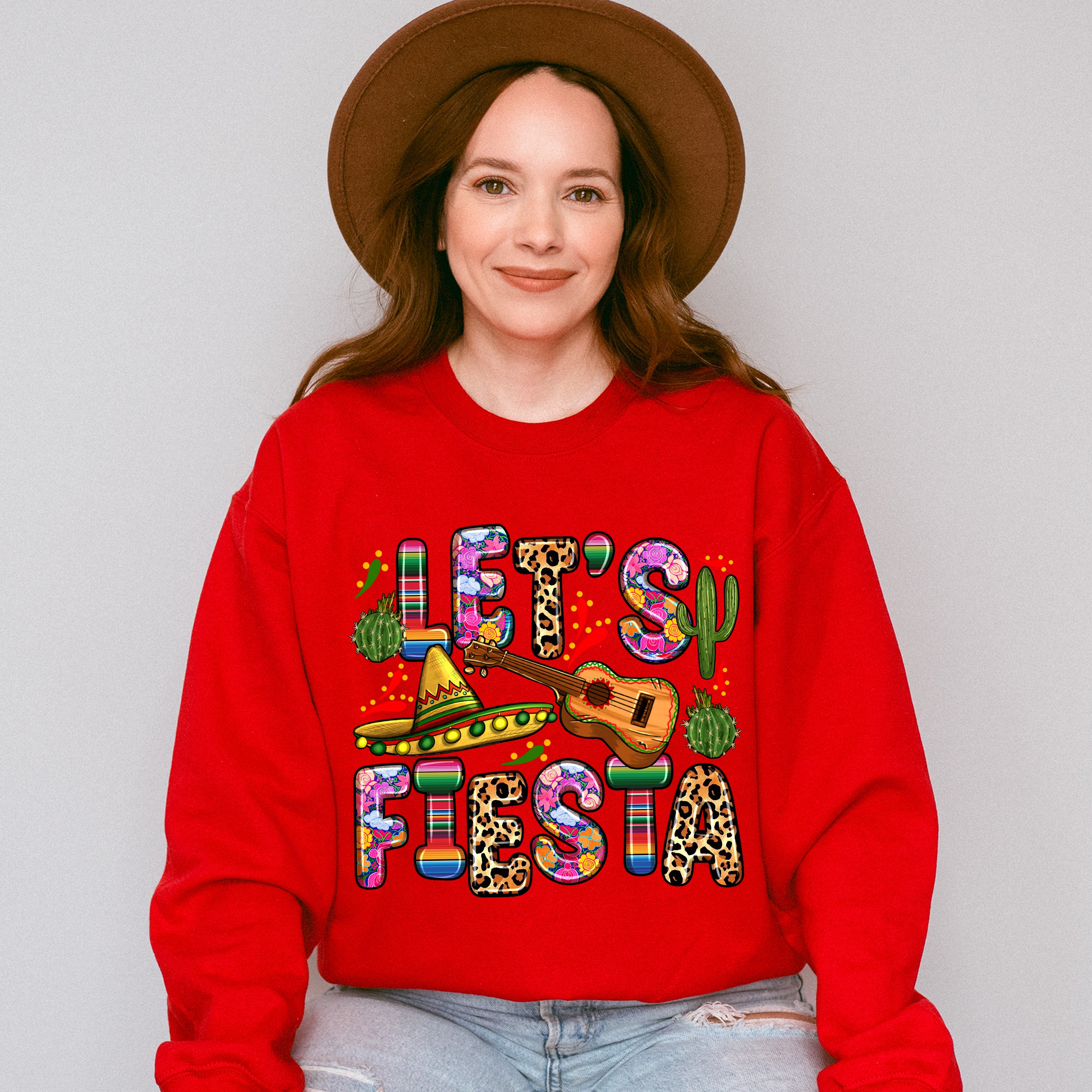 Cute Lets Fiesta Cinco De Mayo Unisex Crewneck T-Shirt Sweatshirt Hoodie