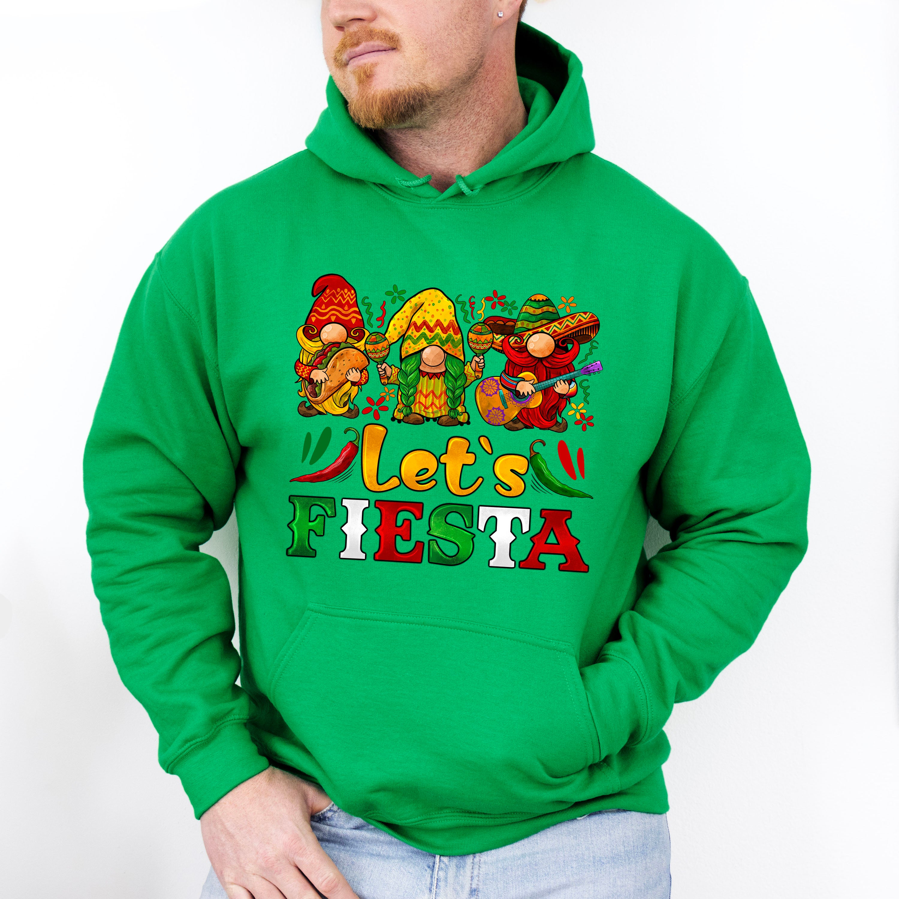Lets Fiesta Gnome Trio Cinco De Mayo Unisex Crewneck T-Shirt Sweatshirt Hoodie