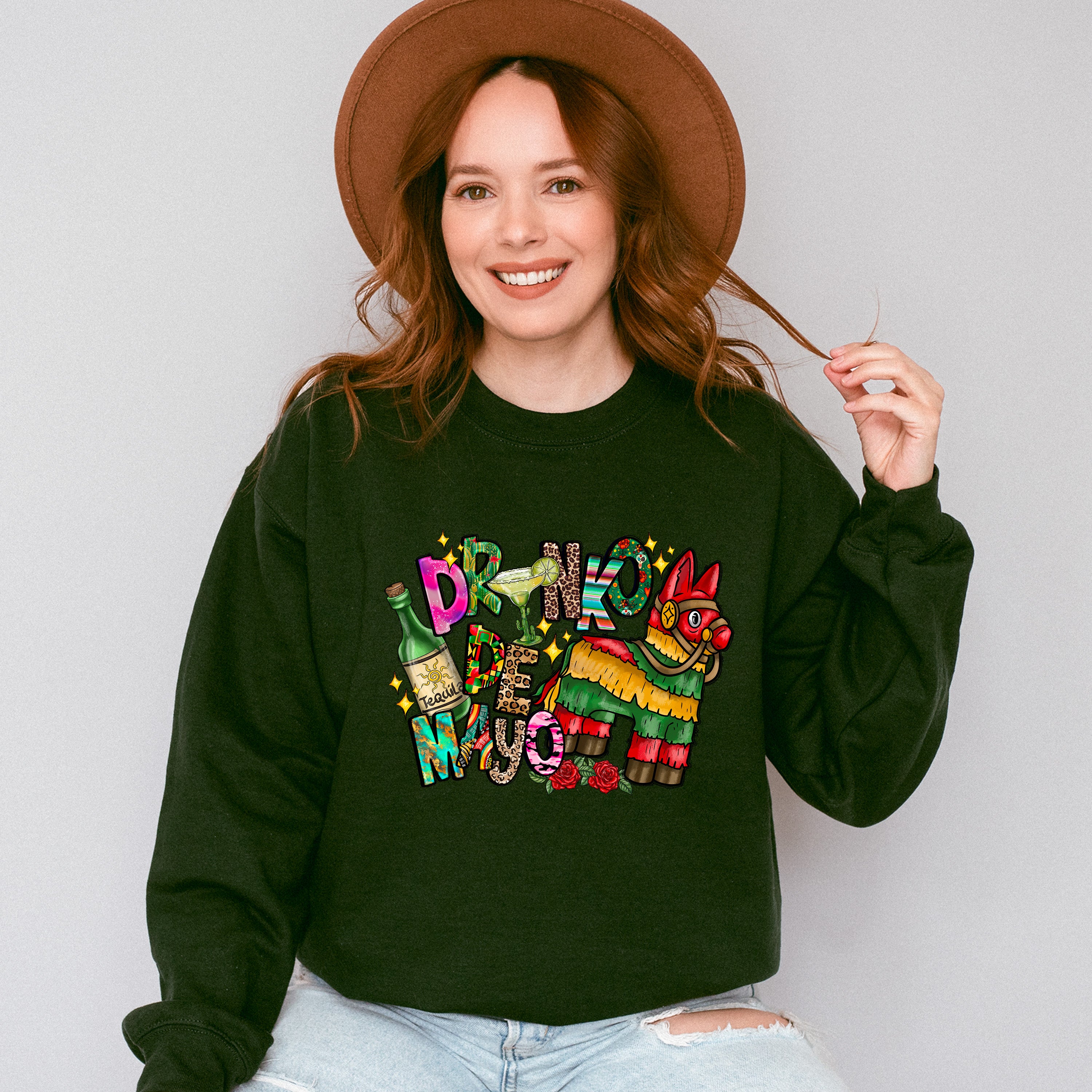 Drinko De Mayo Piñata Cinco De Mayo Unisex Crewneck T-Shirt Sweatshirt Hoodie