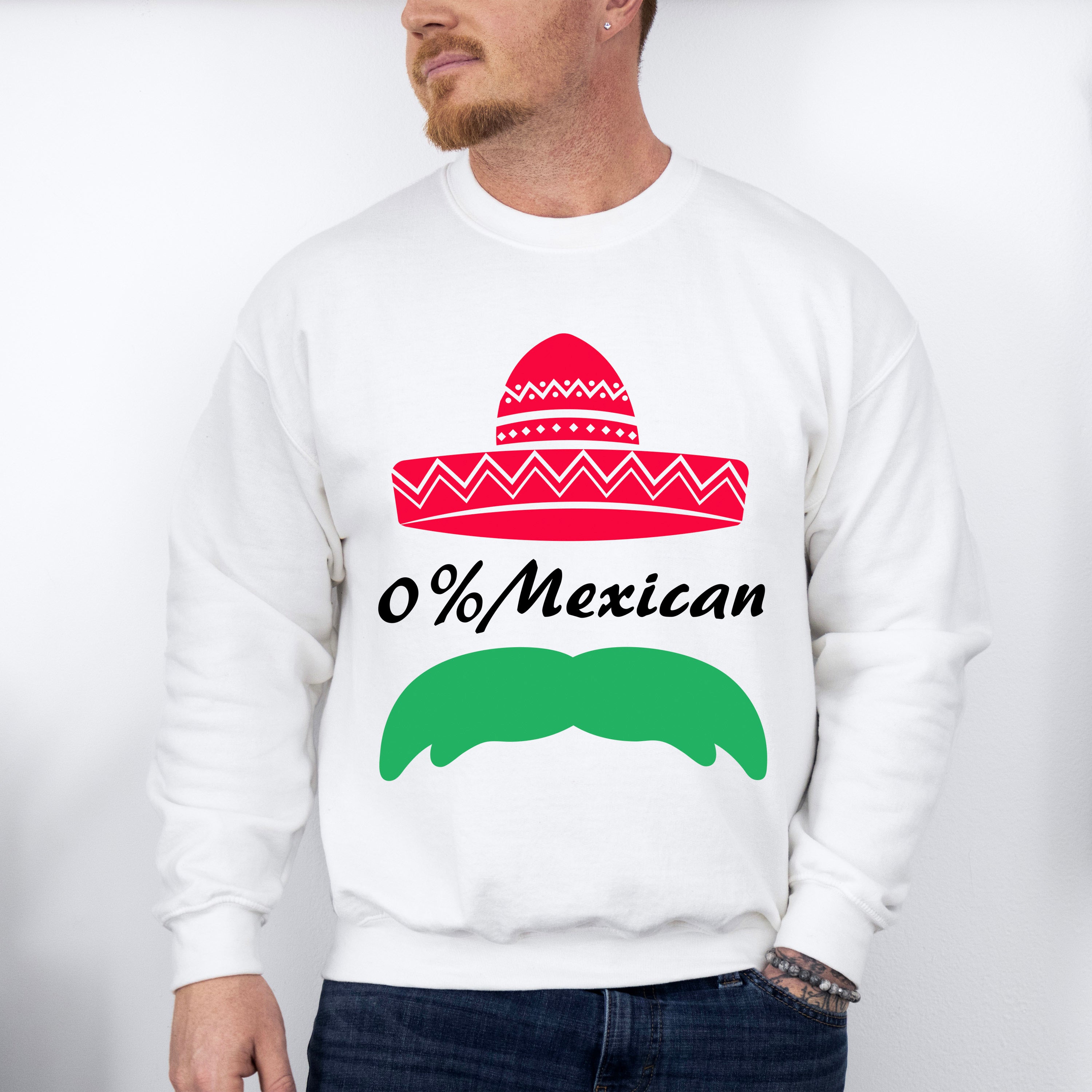 0% Mexican Cinco De Mayo Unisex Crewneck T-Shirt Sweatshirt Hoodie