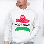 0% Mexican Cinco De Mayo Unisex Crewneck T-Shirt Sweatshirt Hoodie