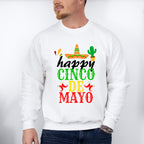 Happy Cinco Cinco De Mayo Unisex Crewneck T-Shirt Sweatshirt Hoodie