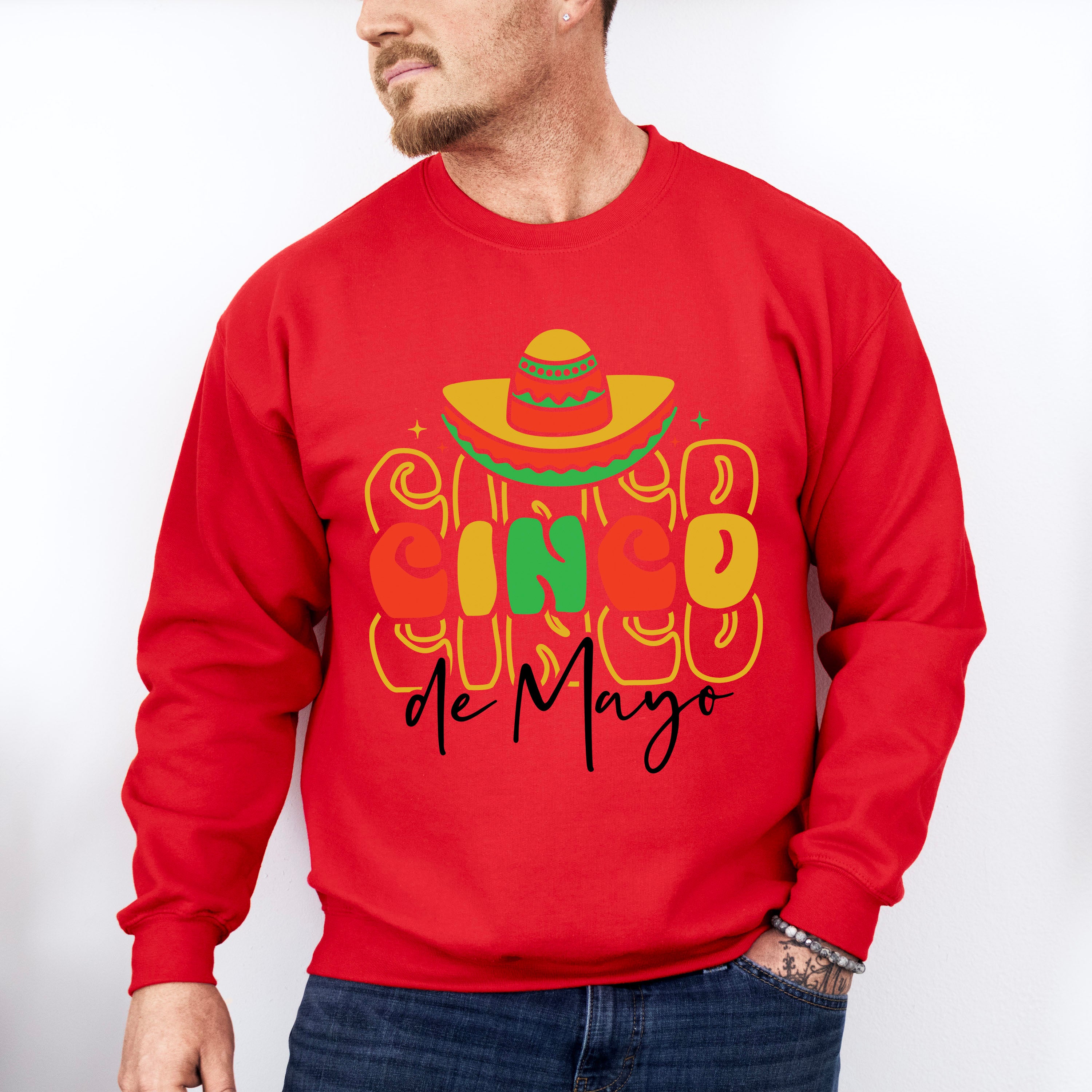 Sombrero Cinco De Mayo Unisex Crewneck T-Shirt Sweatshirt Hoodie