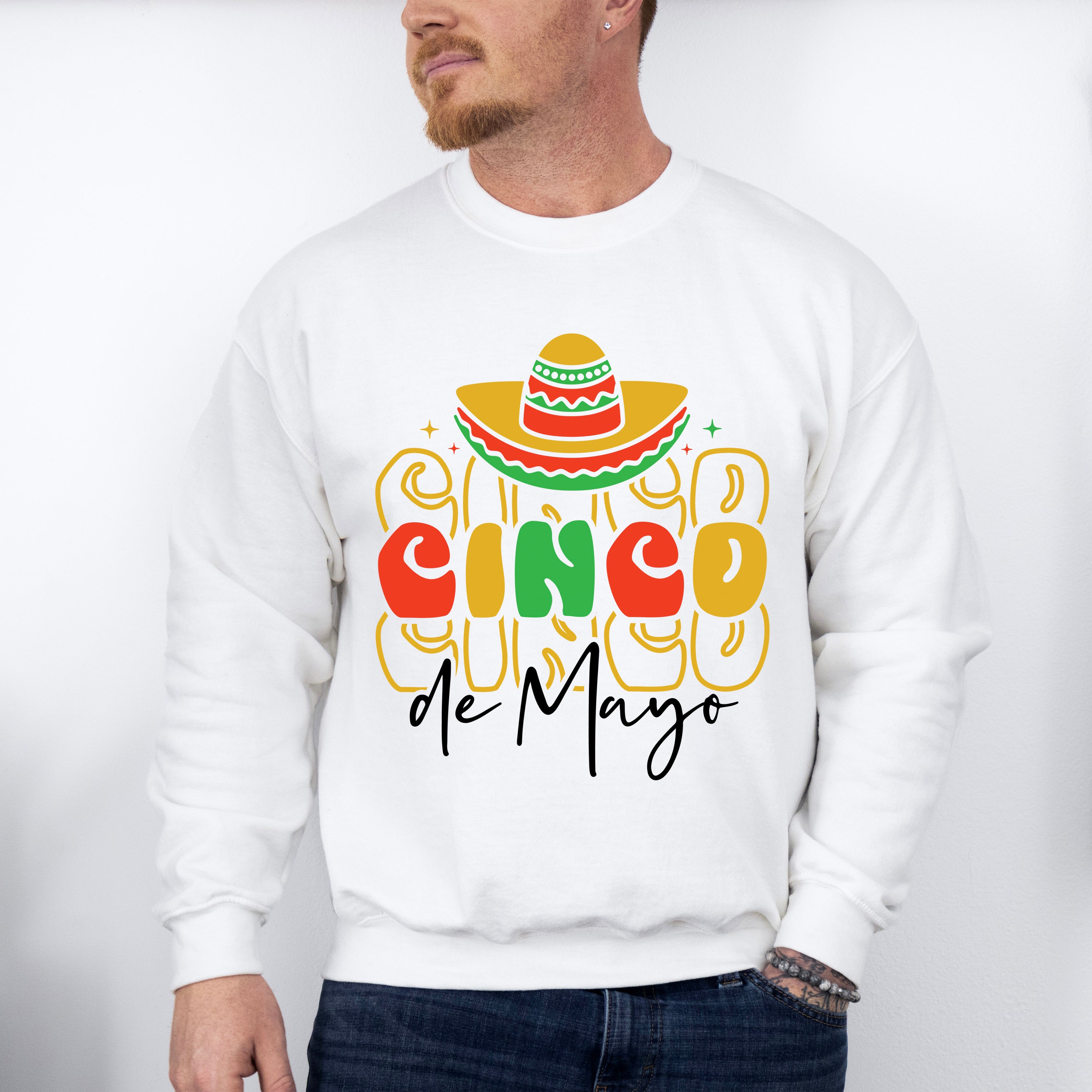 Sombrero Cinco De Mayo Unisex Crewneck T-Shirt Sweatshirt Hoodie