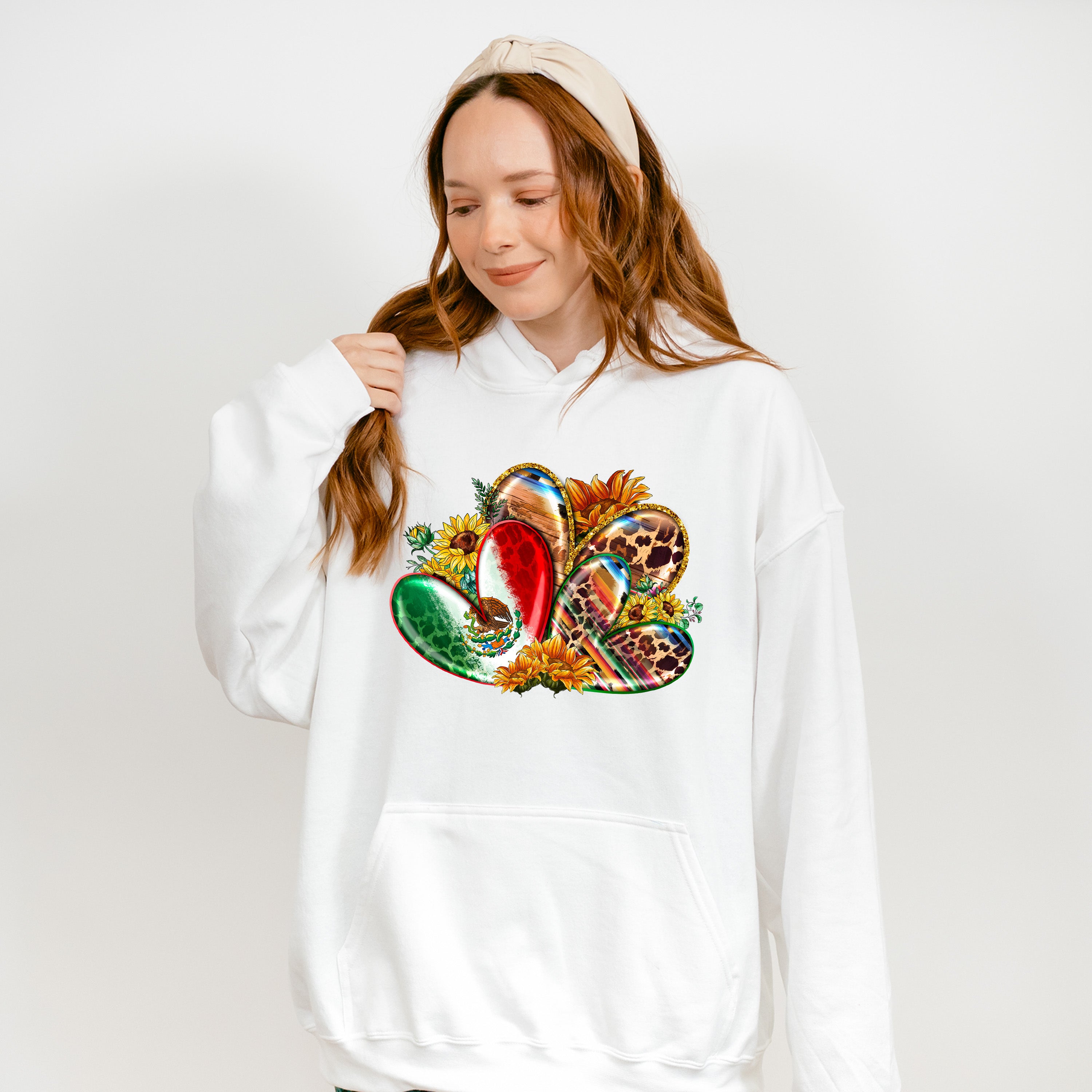 Hearts Cinco De Mayo Unisex Crewneck T-Shirt Sweatshirt Hoodie