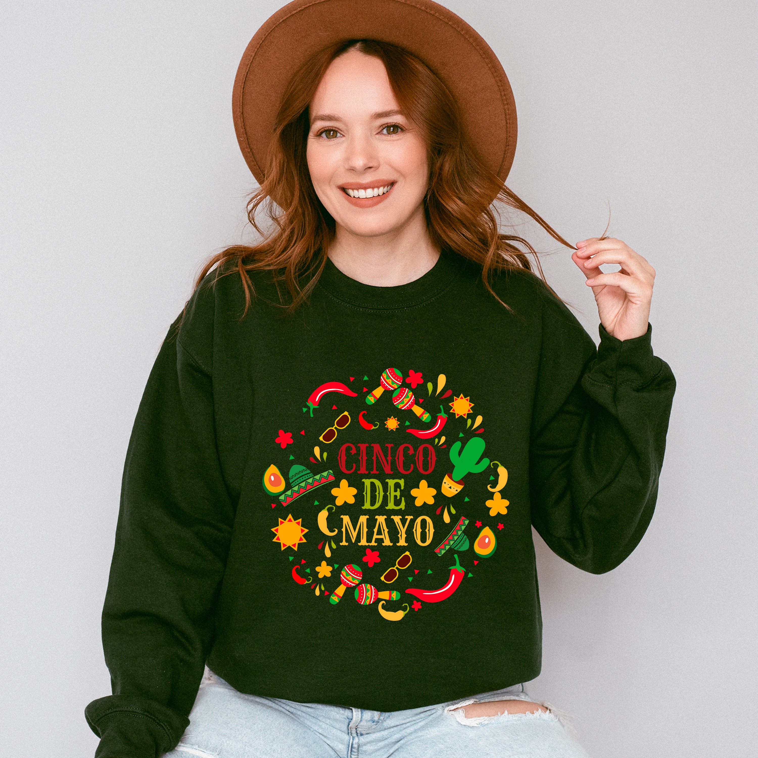 Cinco De Mayo Unisex Crewneck T-Shirt Sweatshirt Hoodie
