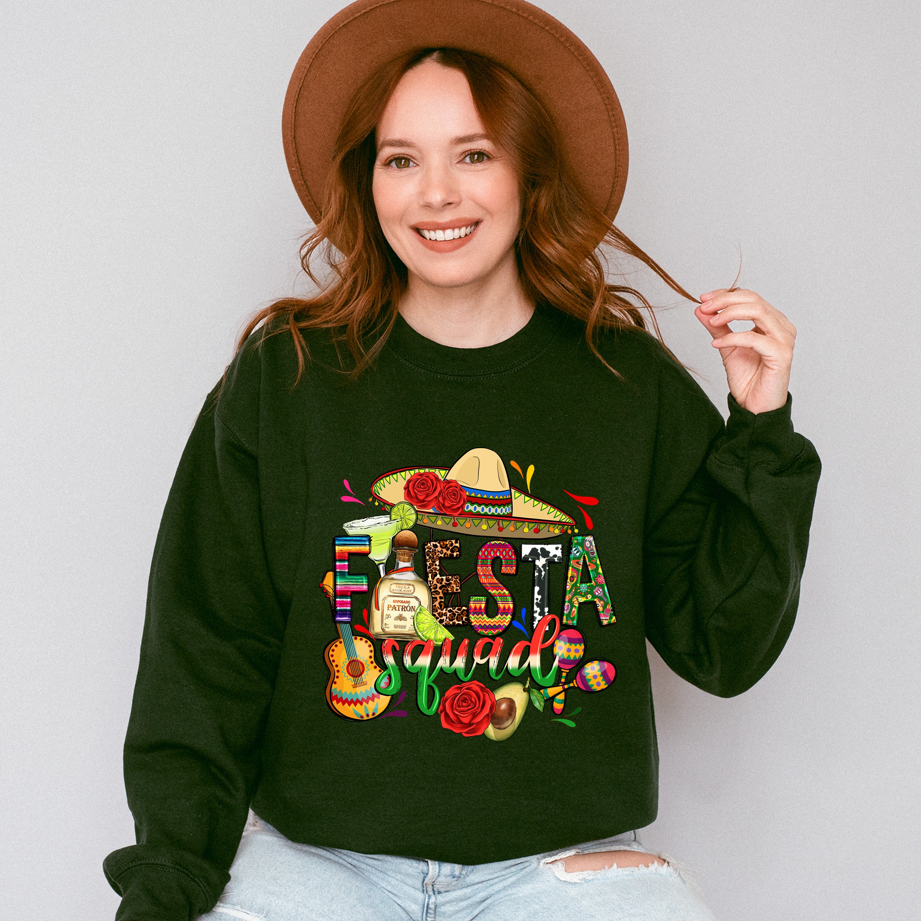 Fiesta And Tequila Cinco De Mayo Unisex Crewneck T-Shirt Sweatshirt Hoodie