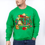 Fiesta And Tequila Cinco De Mayo Unisex Crewneck T-Shirt Sweatshirt Hoodie