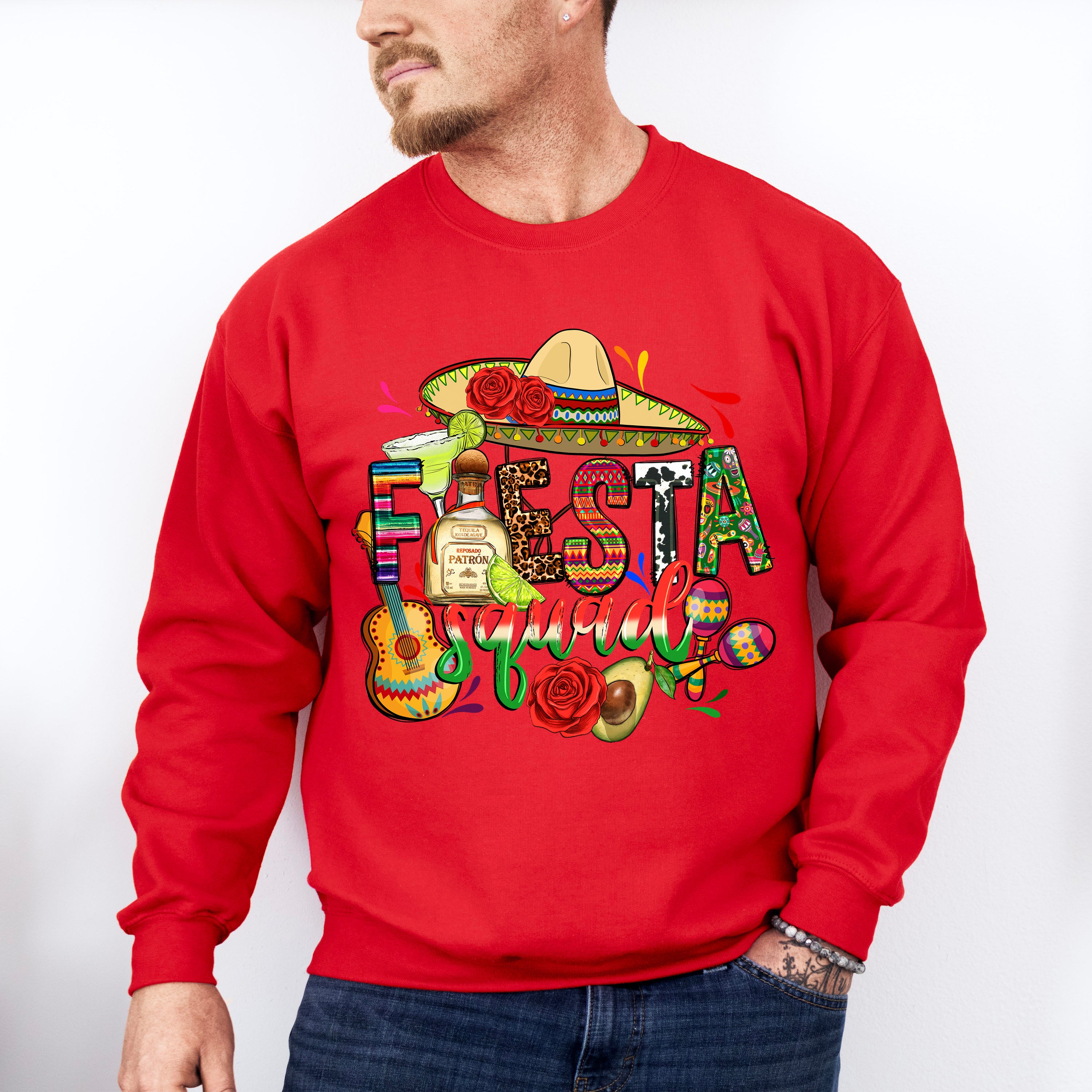 Fiesta And Tequila Cinco De Mayo Unisex Crewneck T-Shirt Sweatshirt Hoodie