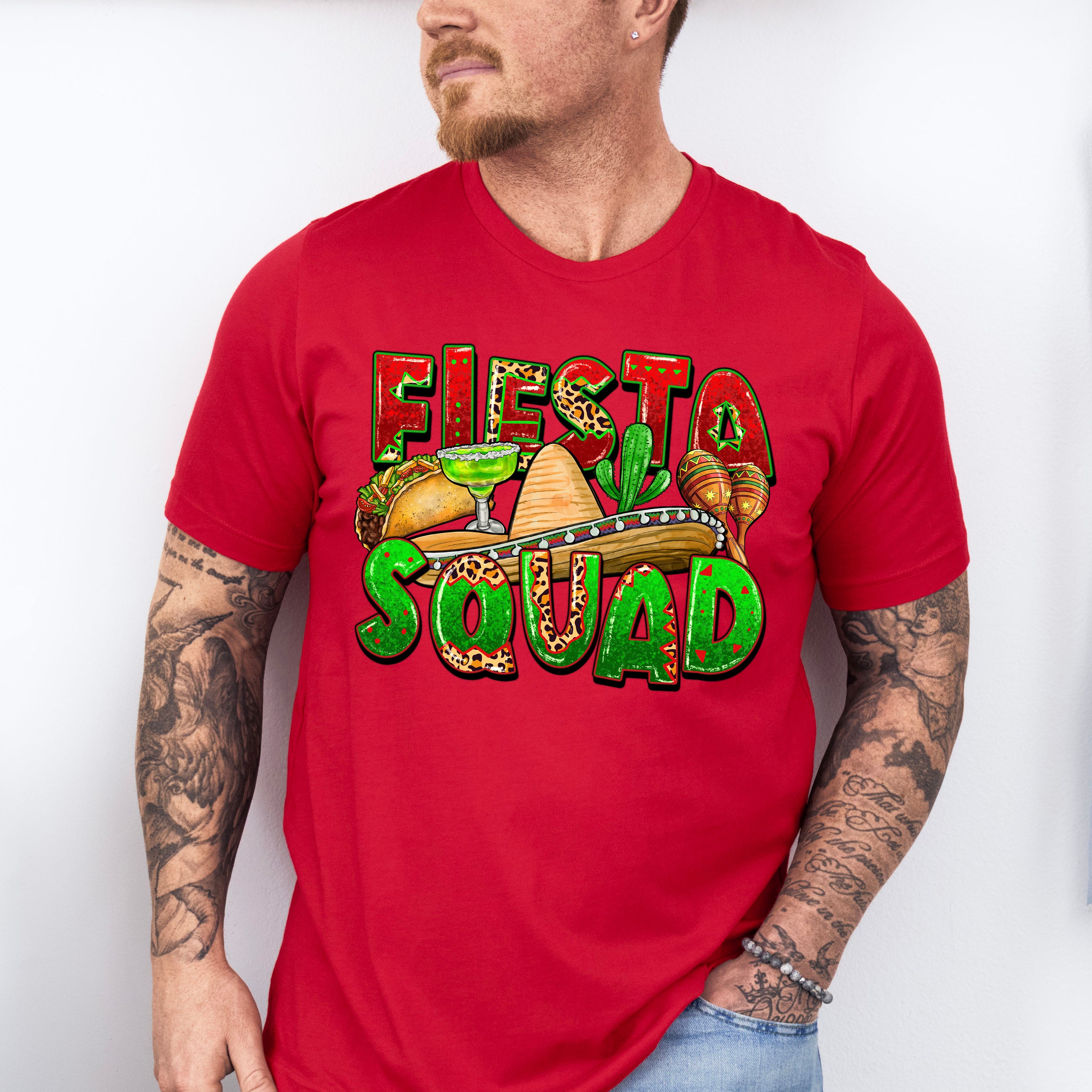 Fiesta Squad And Sombrero Cinco De Mayo Unisex Crewneck T-Shirt Sweatshirt Hoodie