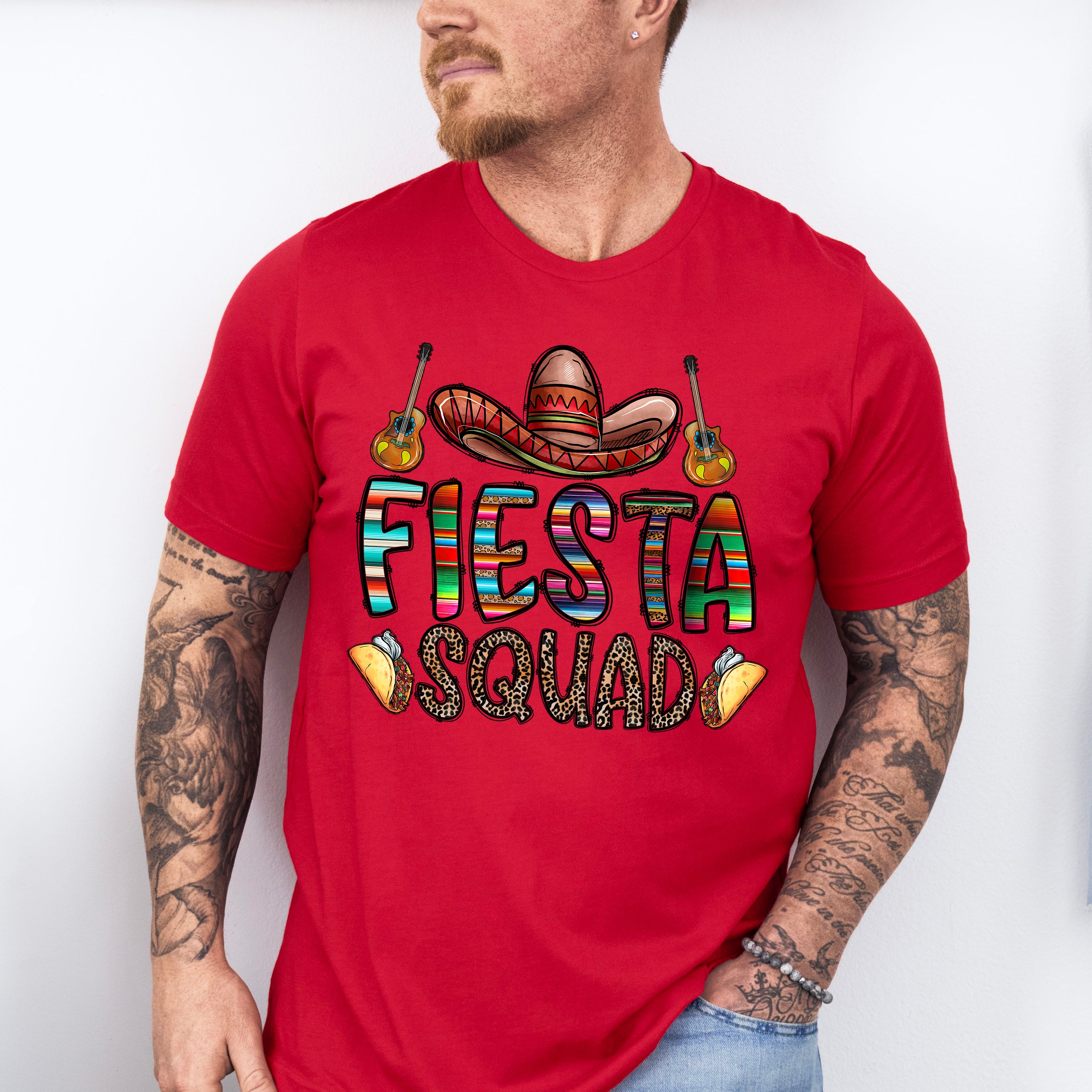 Taco Fiesta Squad Cinco De Mayo Unisex Crewneck T-Shirt Sweatshirt Hoodie