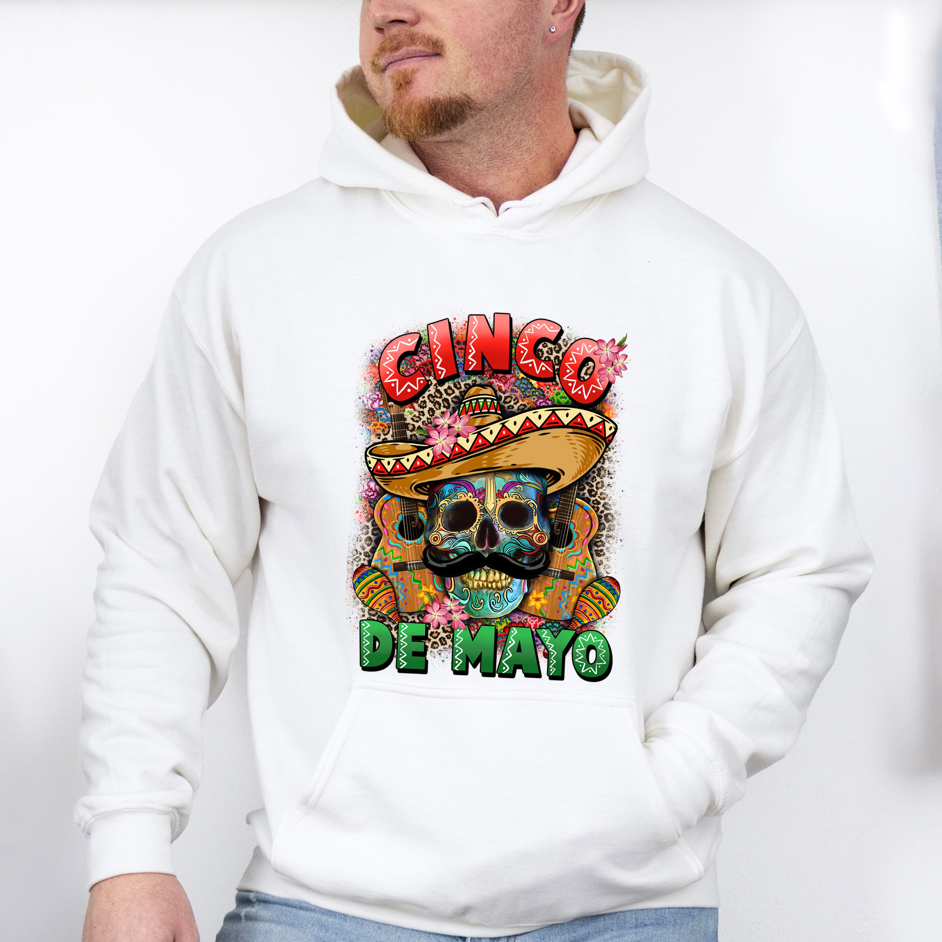 Skull Cinco De Mayo Unisex Crewneck T-Shirt Sweatshirt Hoodie