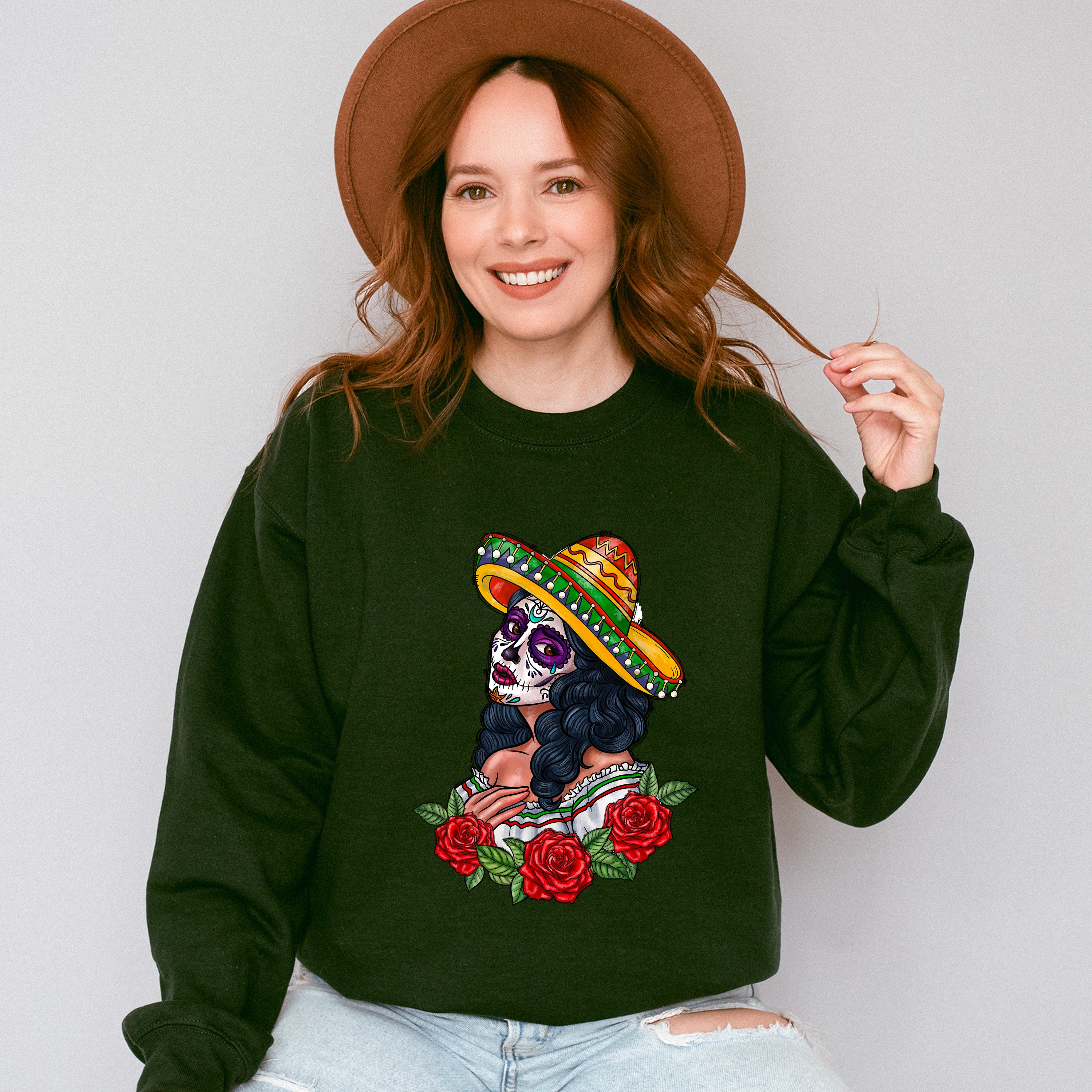 Girl Cinco De Mayo Unisex Crewneck T-Shirt Sweatshirt Hoodie