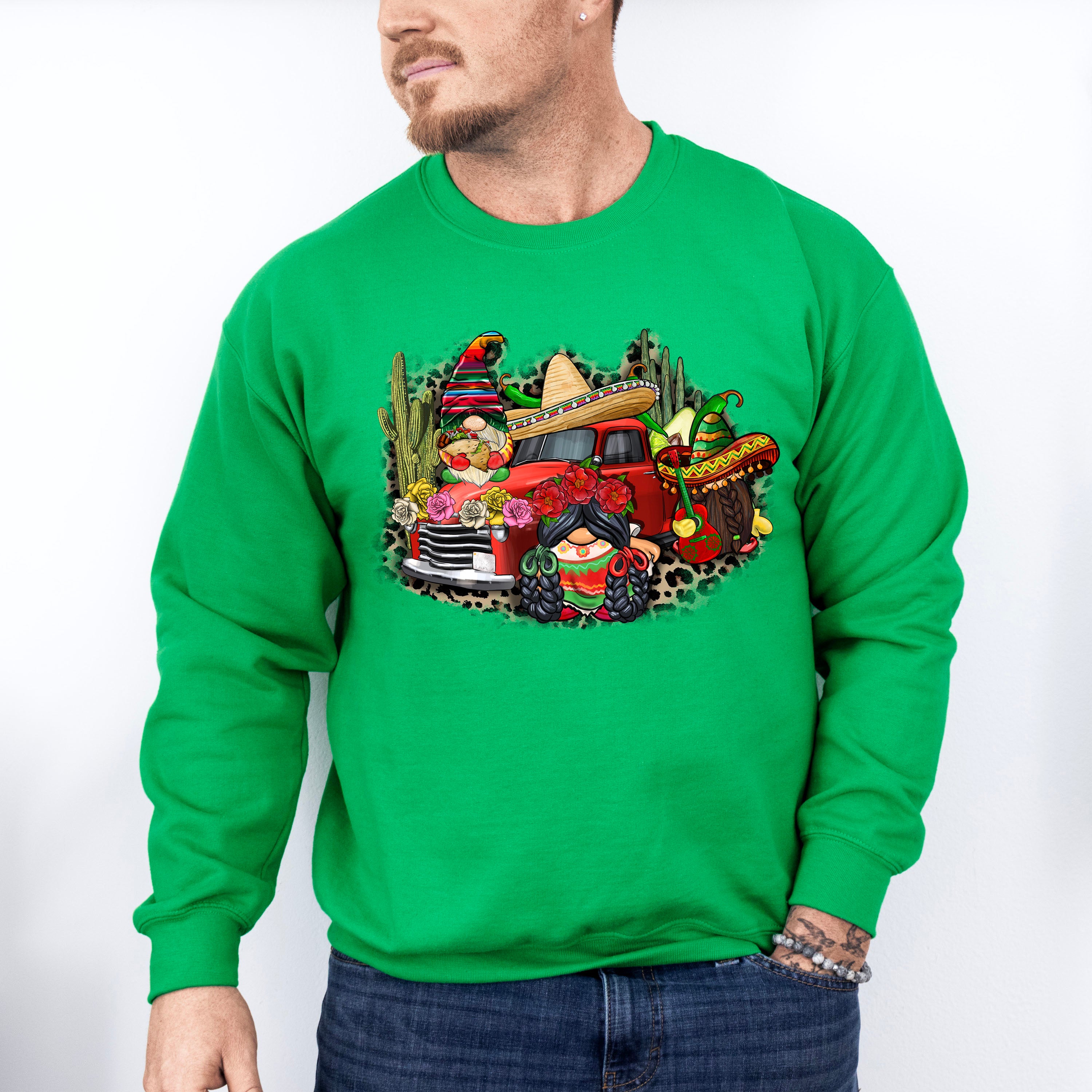Mexican Gnomes Cinco De Mayo Unisex Crewneck T-Shirt Sweatshirt Hoodie