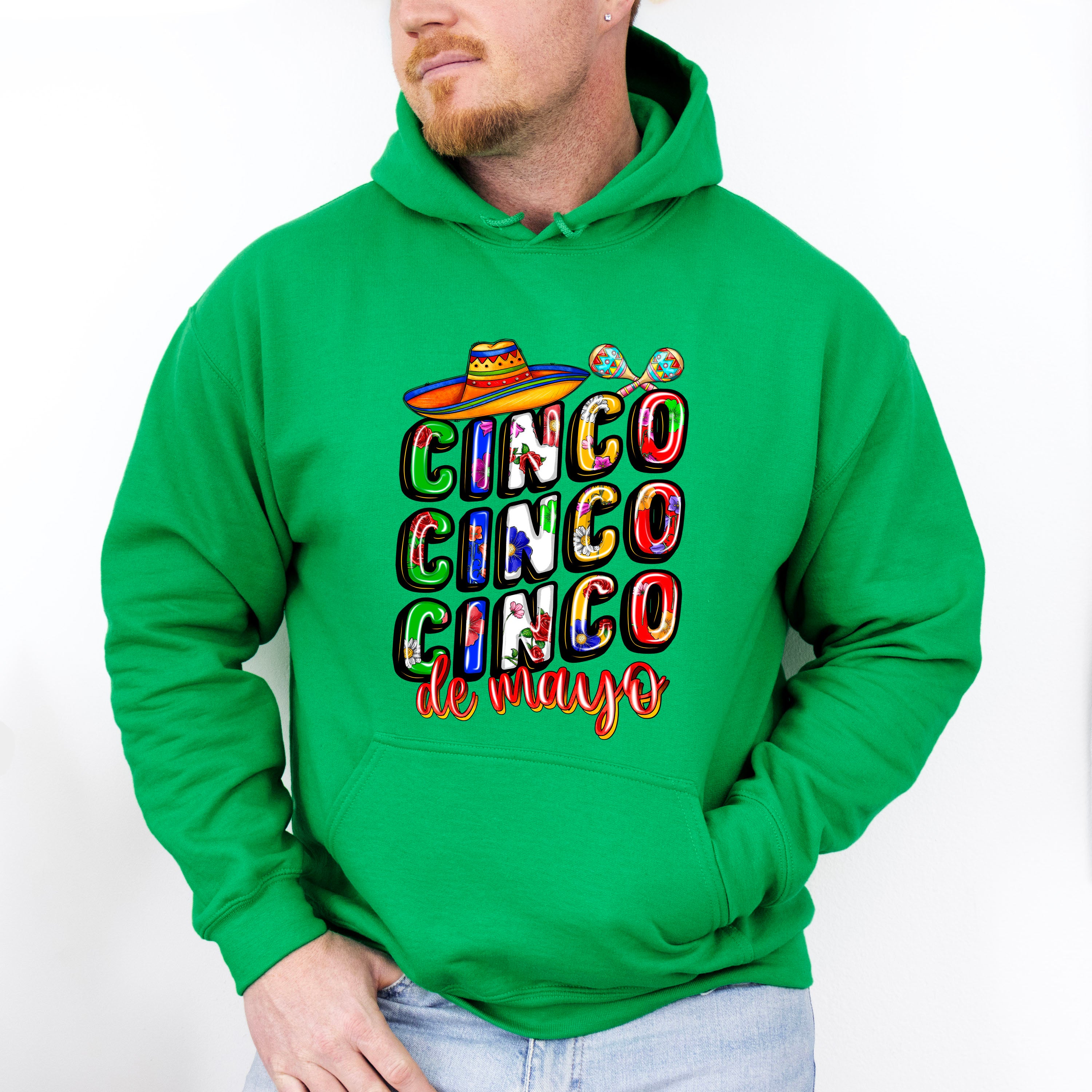 Sombrero And Maracas Cinco De Mayo Unisex Crewneck T-Shirt Sweatshirt Hoodie