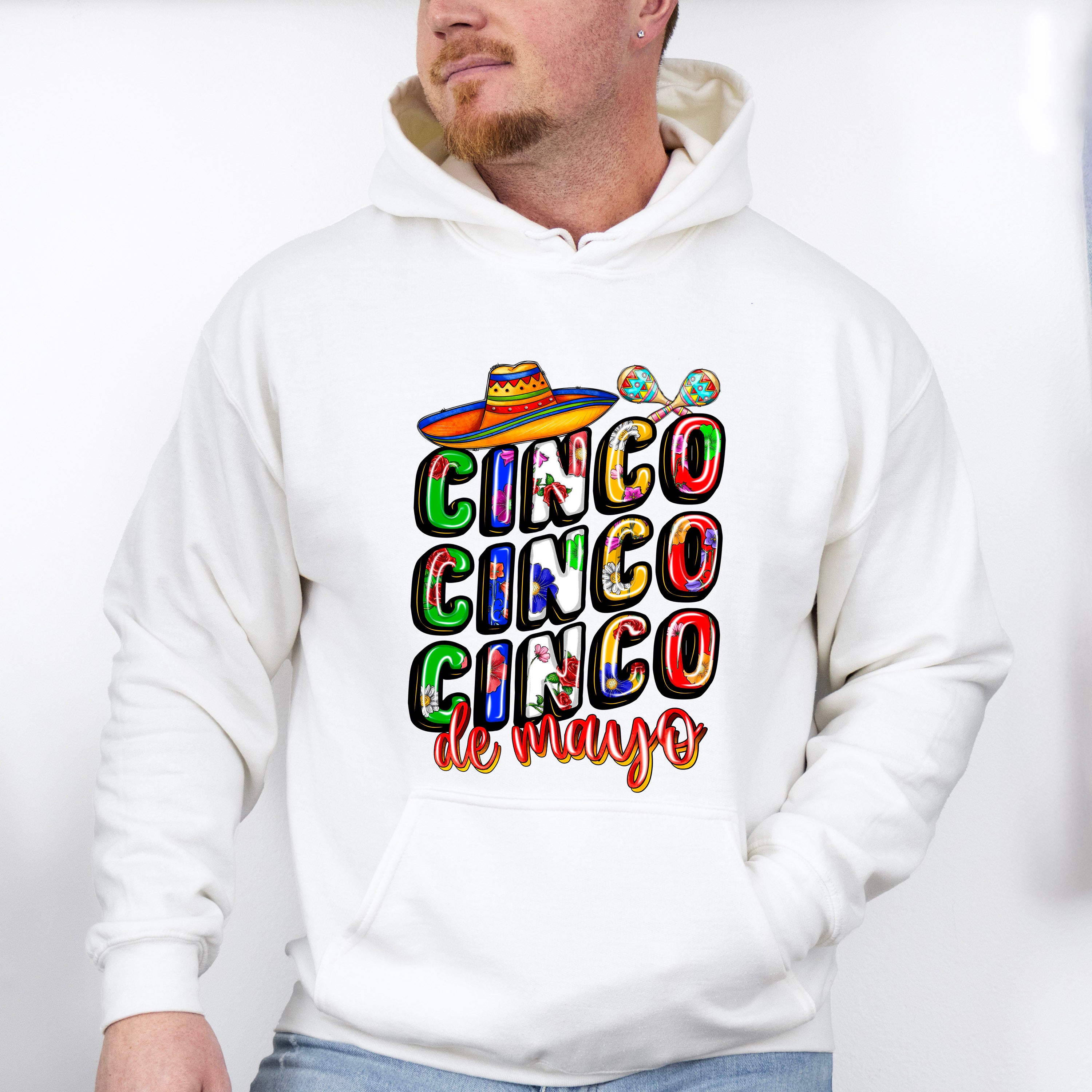 Sombrero And Maracas Cinco De Mayo Unisex Crewneck T-Shirt Sweatshirt Hoodie