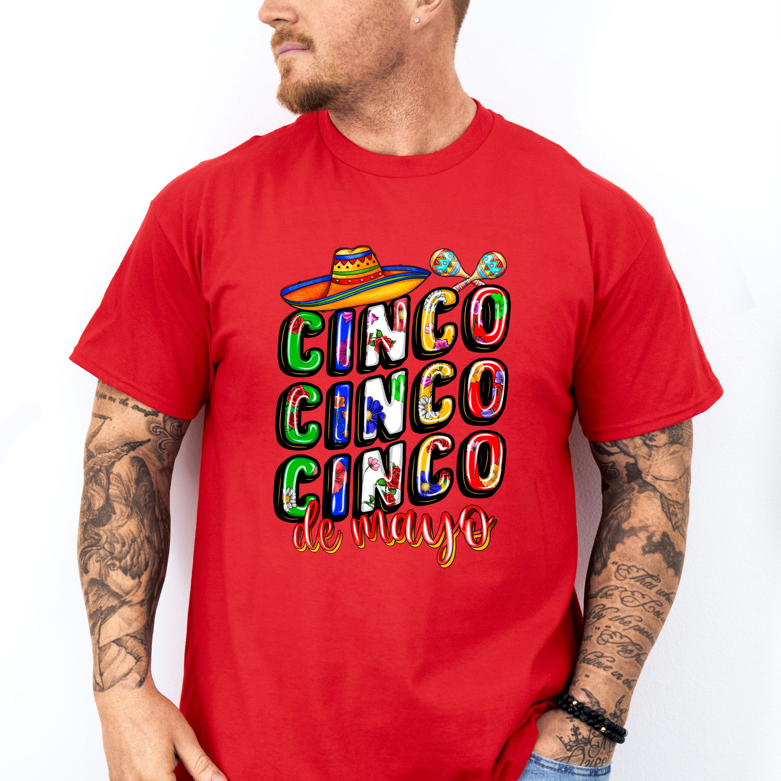 Sombrero And Maracas Cinco De Mayo Unisex Crewneck T-Shirt Sweatshirt Hoodie