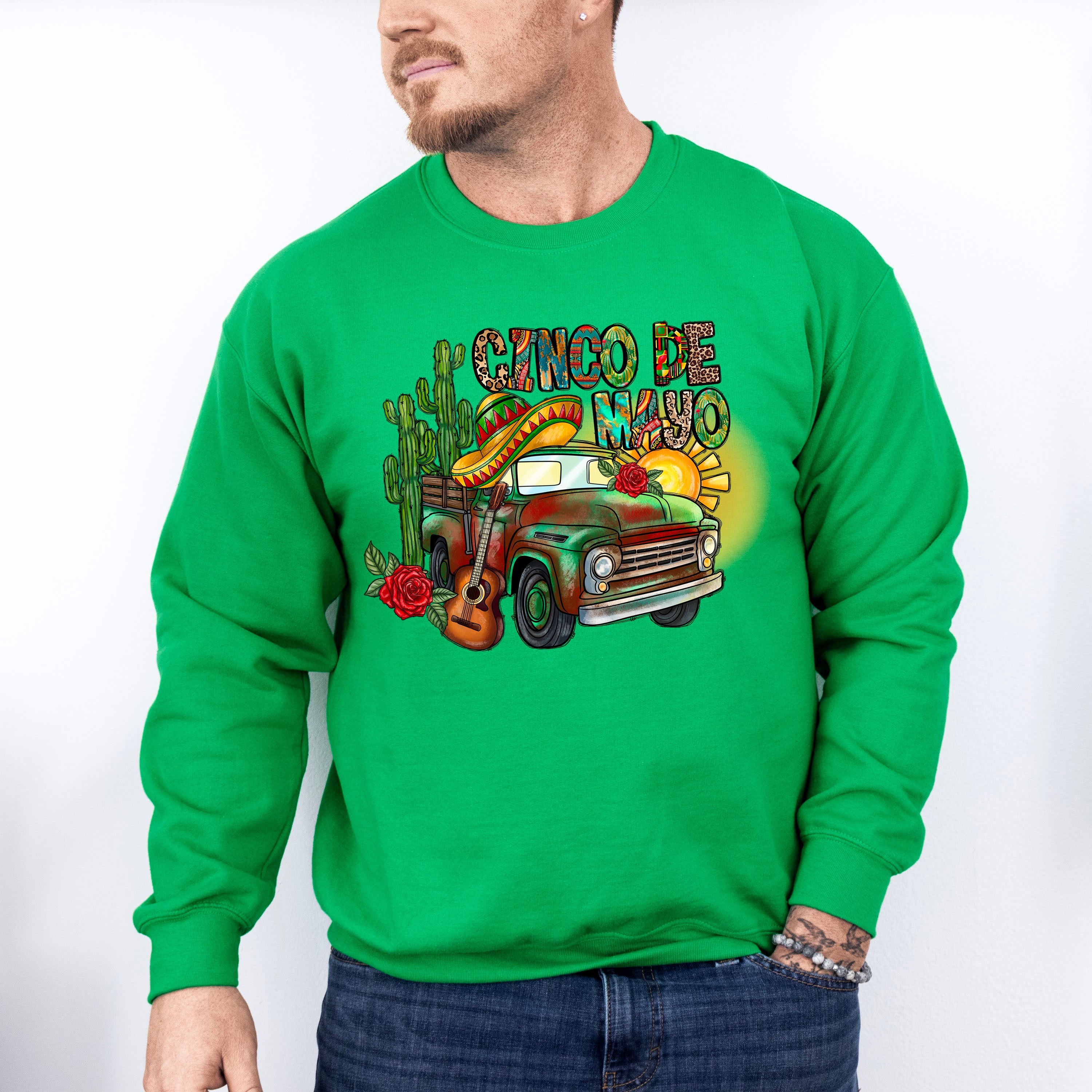 Charro Truck Cinco De Mayo Unisex Crewneck T-Shirt Sweatshirt Hoodie