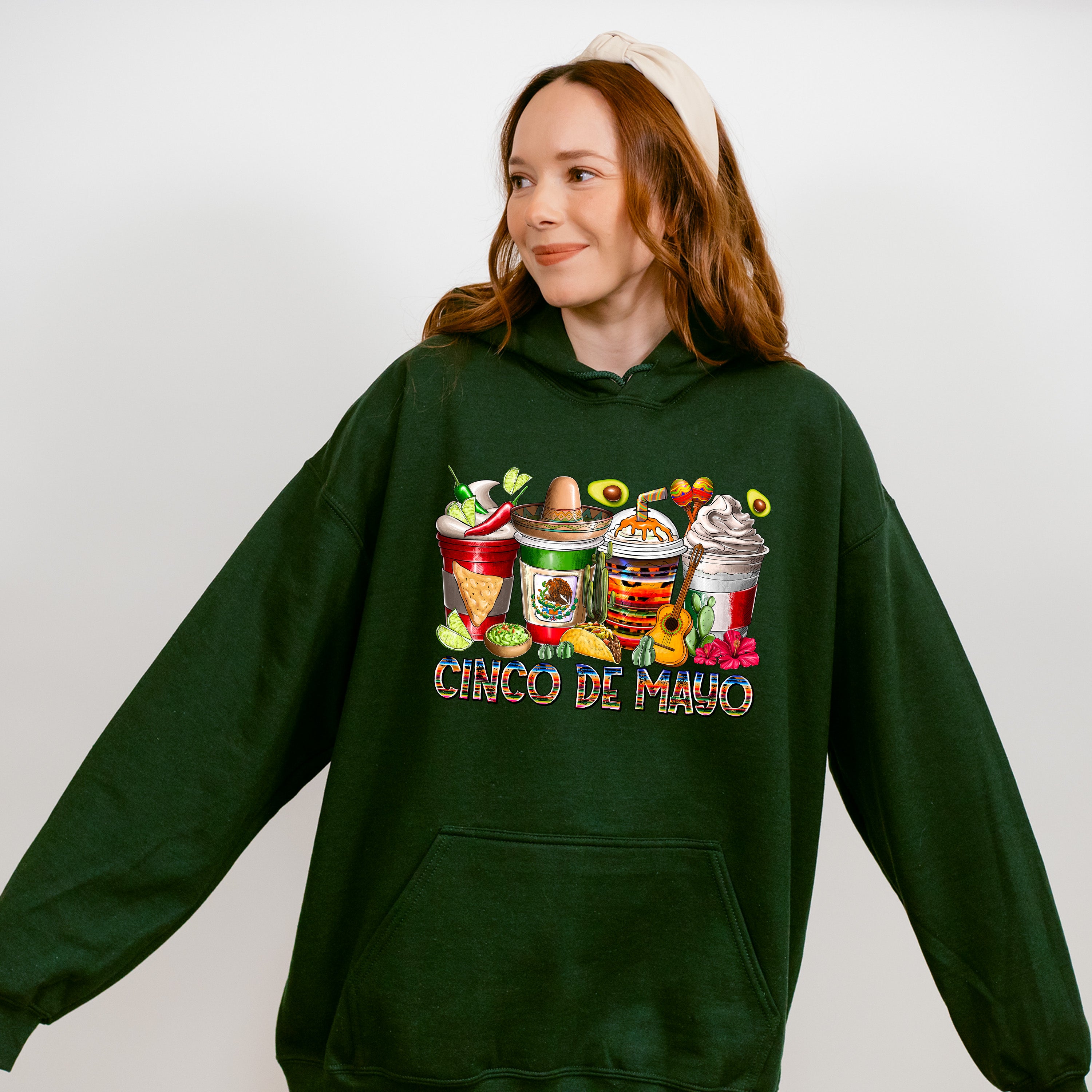Mexican Coffee Cups Cinco De Mayo Unisex Crewneck T-Shirt Sweatshirt Hoodie