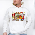 Mexican Coffee Cups Cinco De Mayo Unisex Crewneck T-Shirt Sweatshirt Hoodie