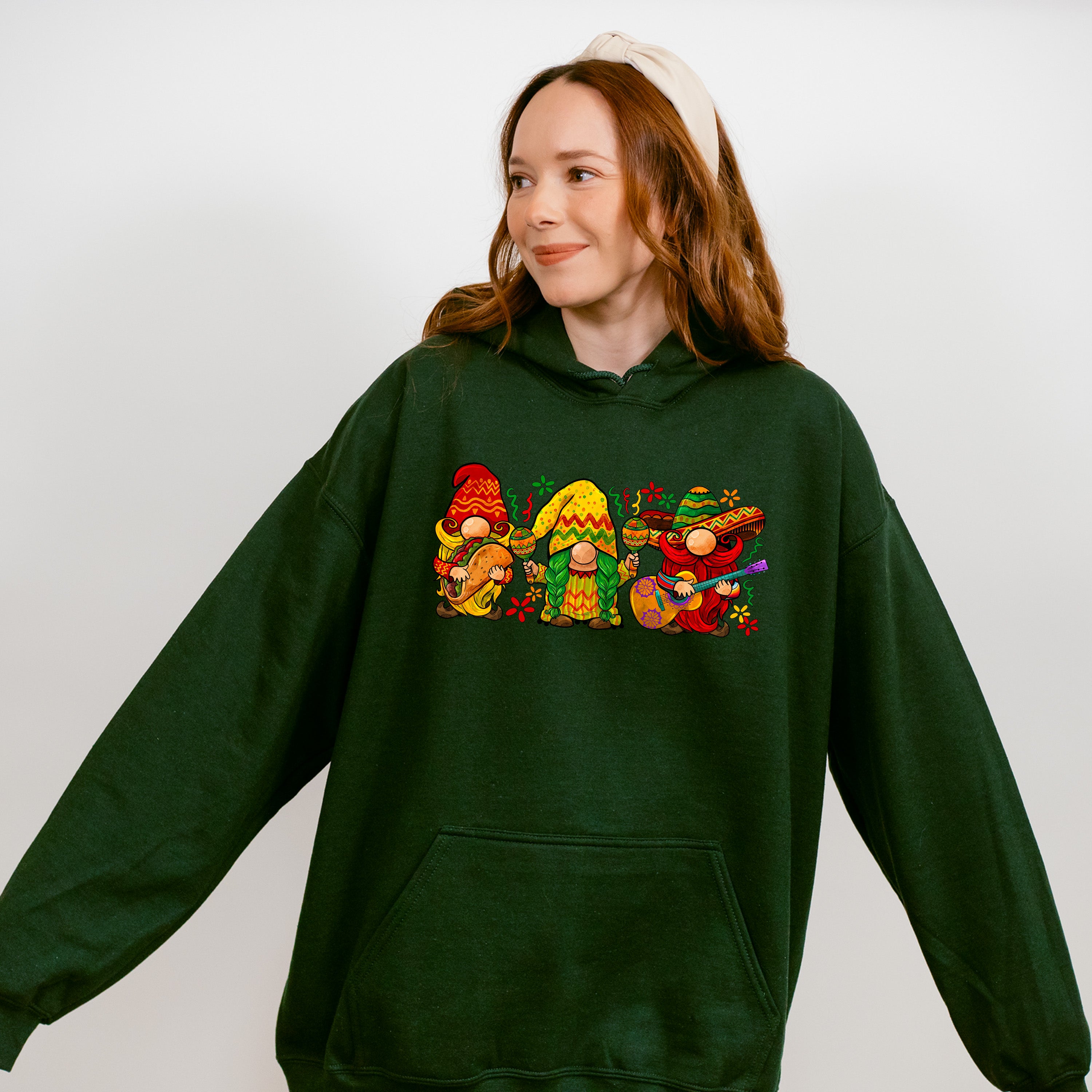 Mexican Gnomes Trio Cinco De Mayo Unisex Crewneck T-Shirt Sweatshirt Hoodie