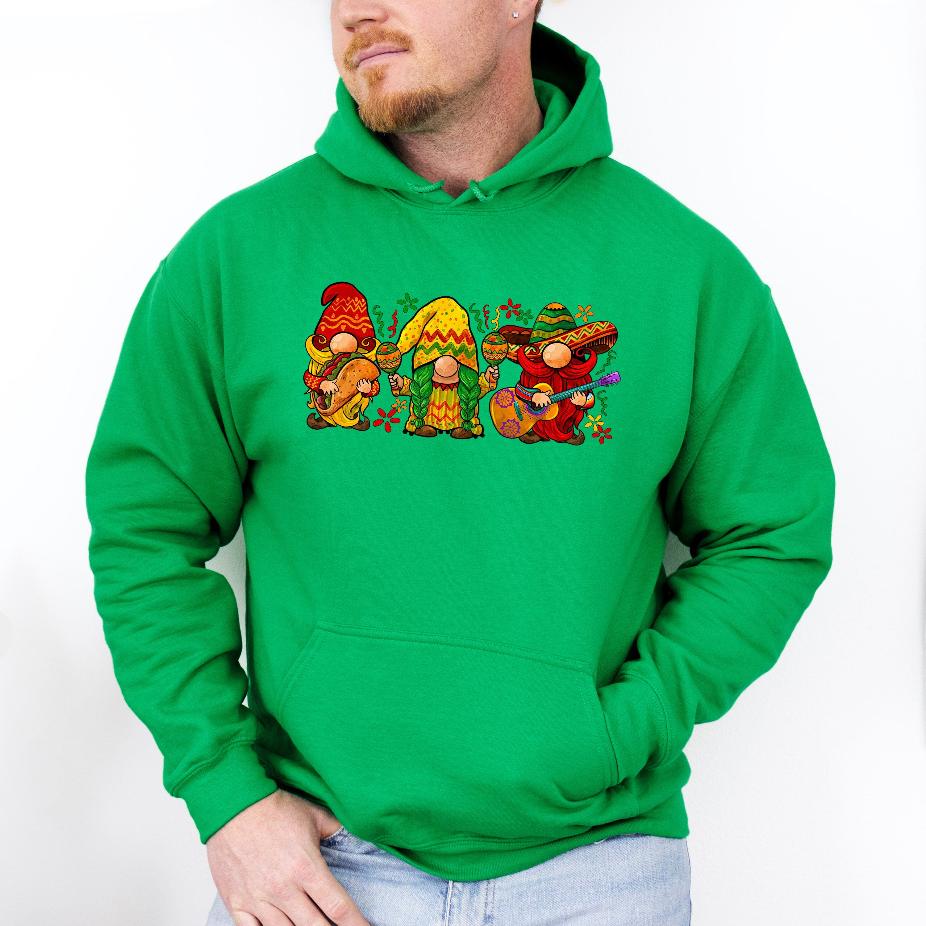 Mexican Gnomes Trio Cinco De Mayo Unisex Crewneck T-Shirt Sweatshirt Hoodie