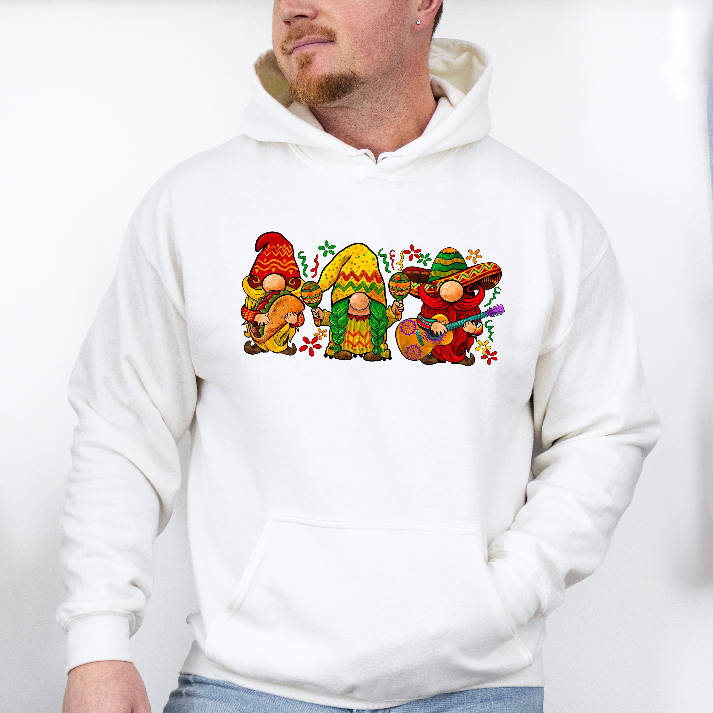 Mexican Gnomes Trio Cinco De Mayo Unisex Crewneck T-Shirt Sweatshirt Hoodie