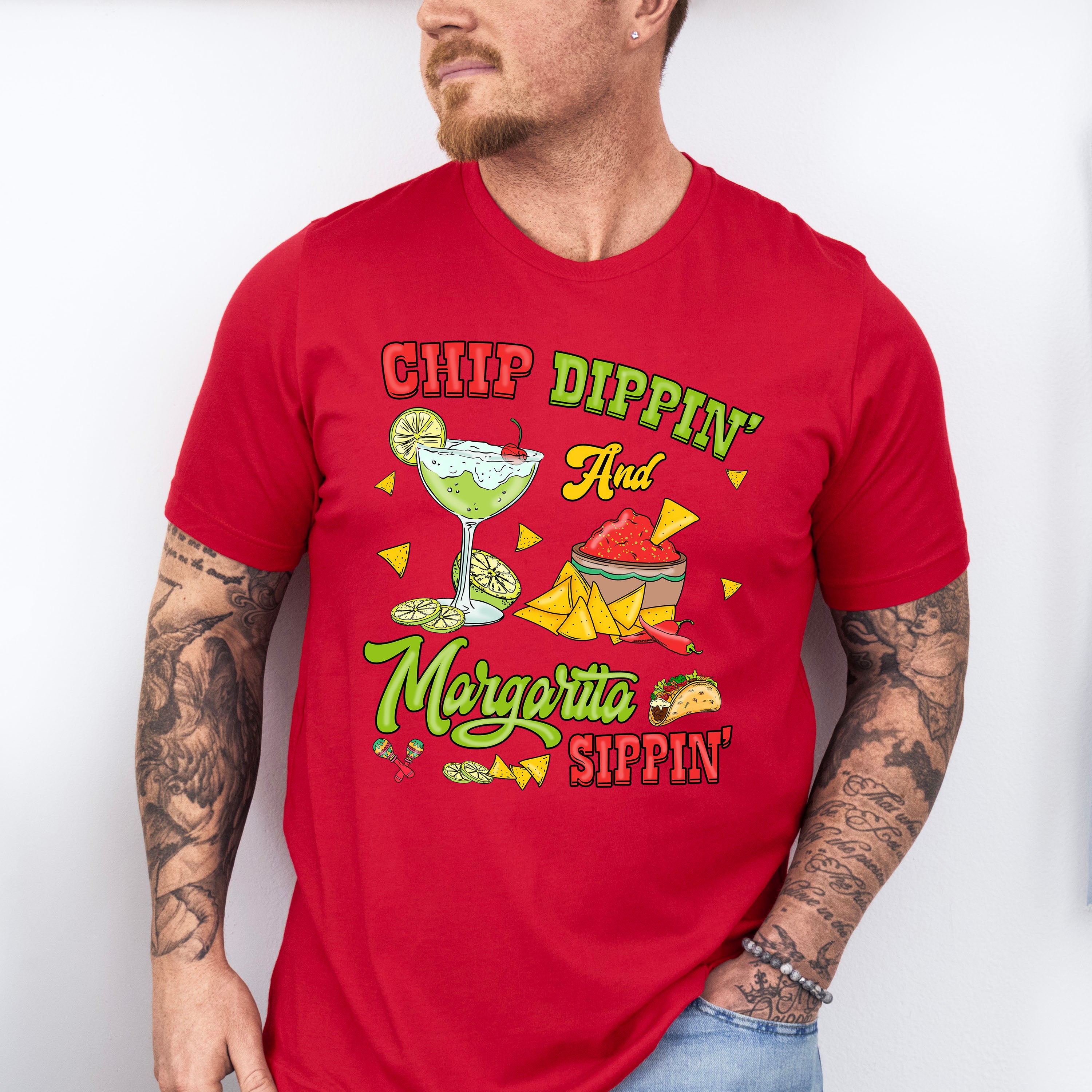 Chip Dippin Margarita Sippin Cinco De Mayo Unisex Crewneck T-Shirt Sweatshirt Hoodie