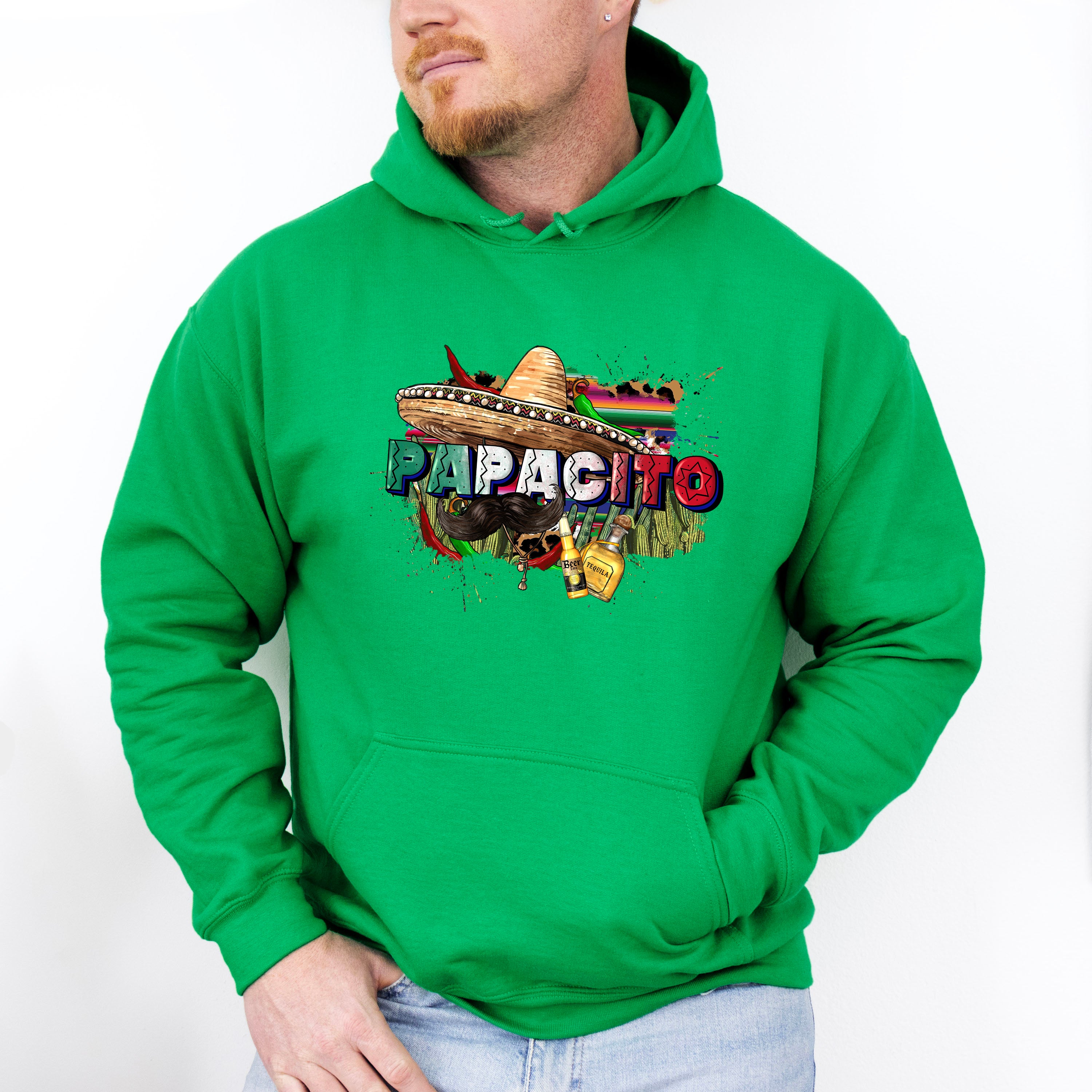 Papacito Mustache And Sombrero Cinco De Mayo Unisex Crewneck T-Shirt Sweatshirt Hoodie