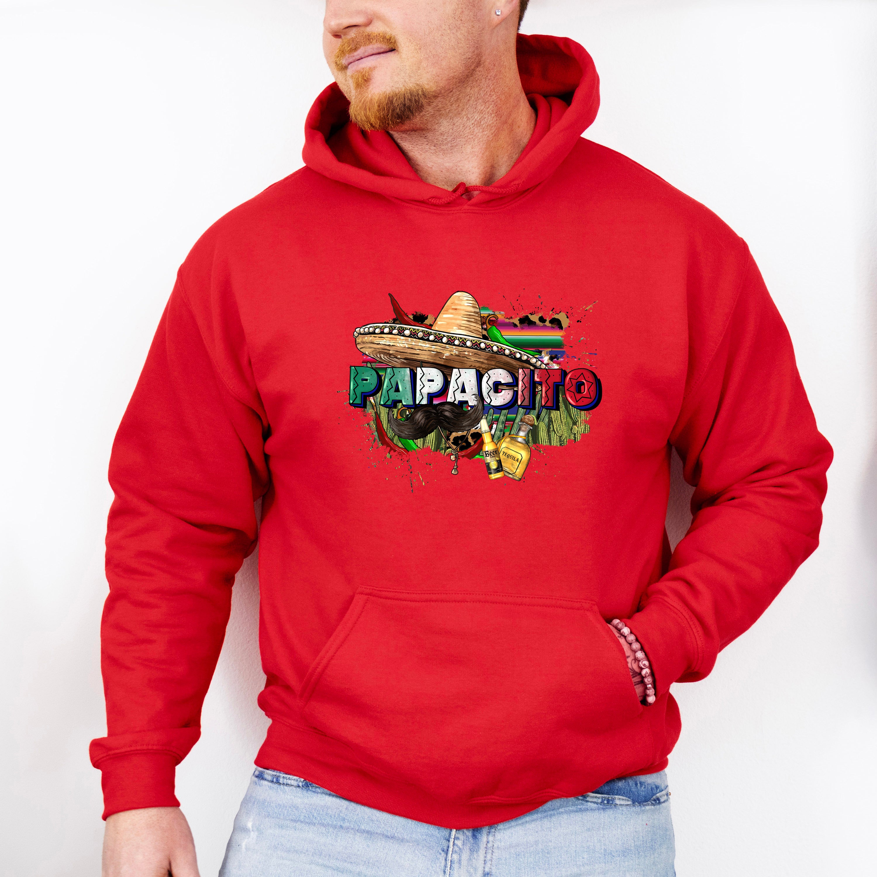 Papacito Mustache And Sombrero Cinco De Mayo Unisex Crewneck T-Shirt Sweatshirt Hoodie