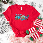 Let It Snow Design - Christmas Unisex Crewneck T-Shirt Sweatshirt Hoodie