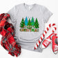 Merry Christmas Trees Design - Christmas Unisex Crewneck T-Shirt Sweatshirt Hoodie