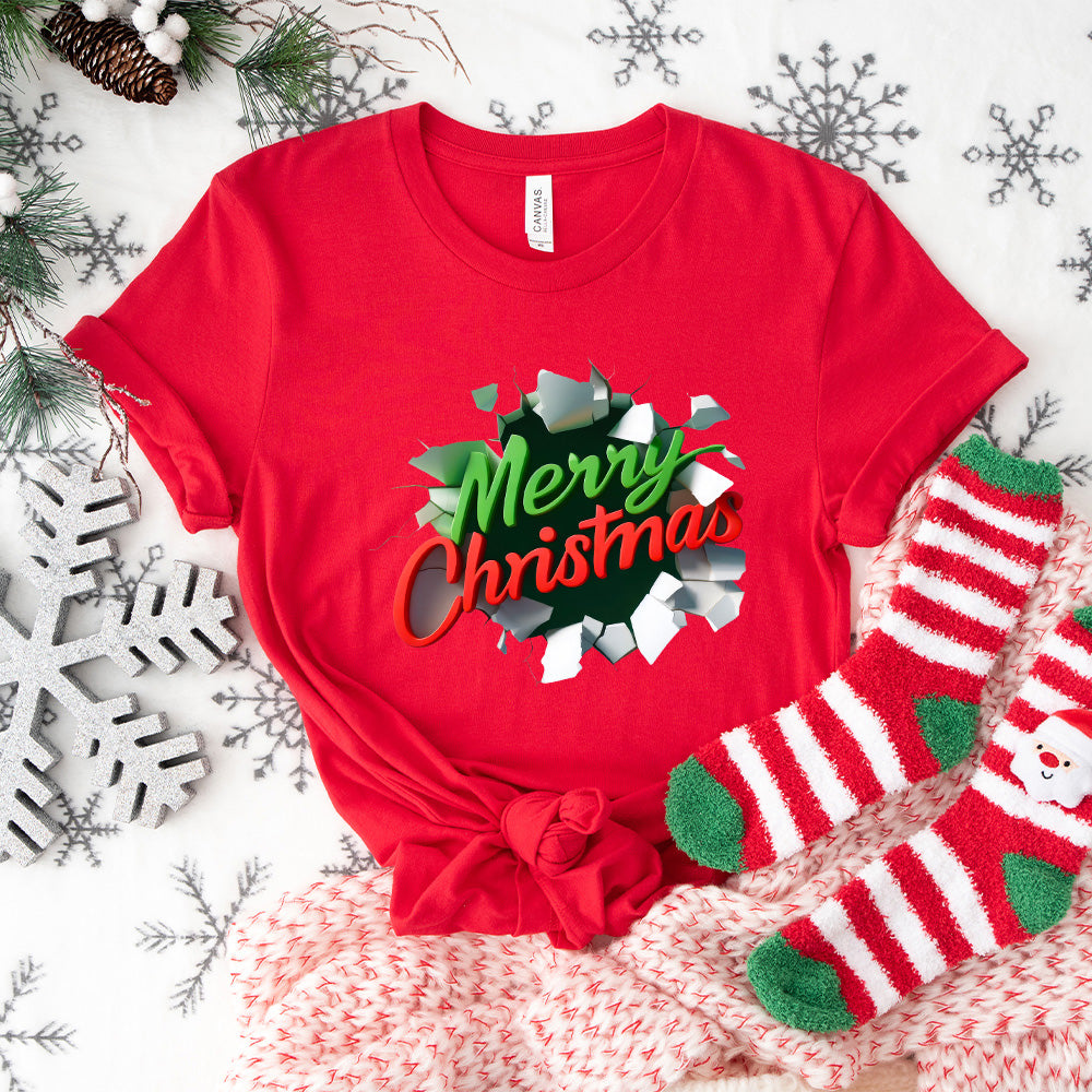 Merry Christmas Design - Christmas Unisex Crewneck T-Shirt Sweatshirt Hoodie