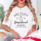 Mrs. Claus Gingerbread Bakery Design - Christmas Unisex Crewneck T-Shirt Sweatshirt Hoodie
