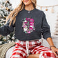 Pink Christmas Merry Christmas  Design - Christmas Unisex Crewneck T-Shirt Sweatshirt Hoodie