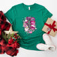 Pink Christmas Merry Christmas  Design - Christmas Unisex Crewneck T-Shirt Sweatshirt Hoodie