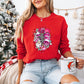 Pink Christmas Merry Christmas  Design - Christmas Unisex Crewneck T-Shirt Sweatshirt Hoodie