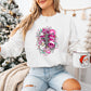 Pink Christmas Merry Christmas  Design - Christmas Unisex Crewneck T-Shirt Sweatshirt Hoodie