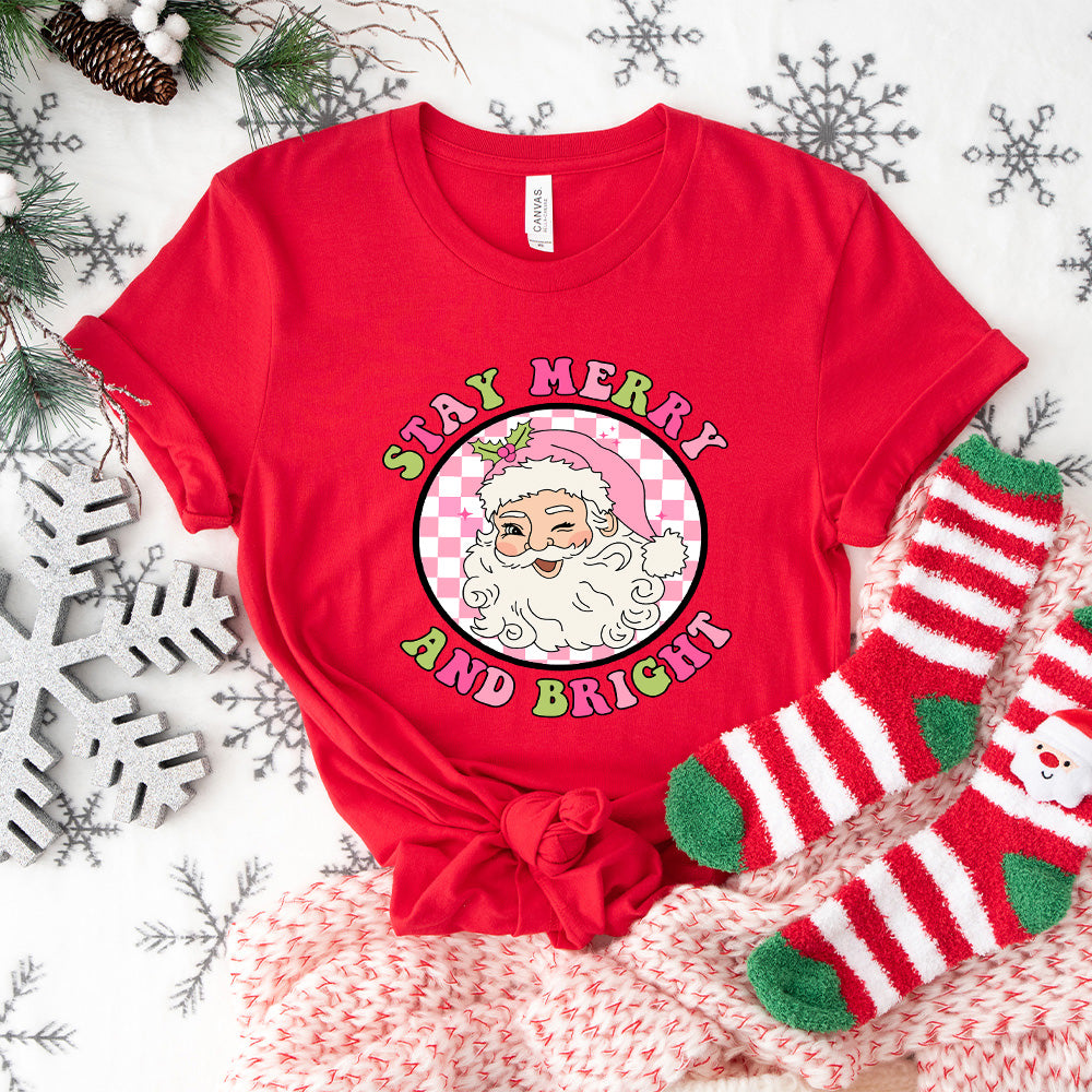 Stay Merry And Bright- Christmas Unisex Crewneck T-Shirt Sweatshirt Hoodie