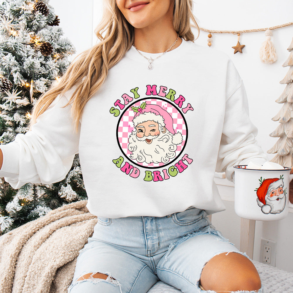 Stay Merry And Bright- Christmas Unisex Crewneck T-Shirt Sweatshirt Hoodie