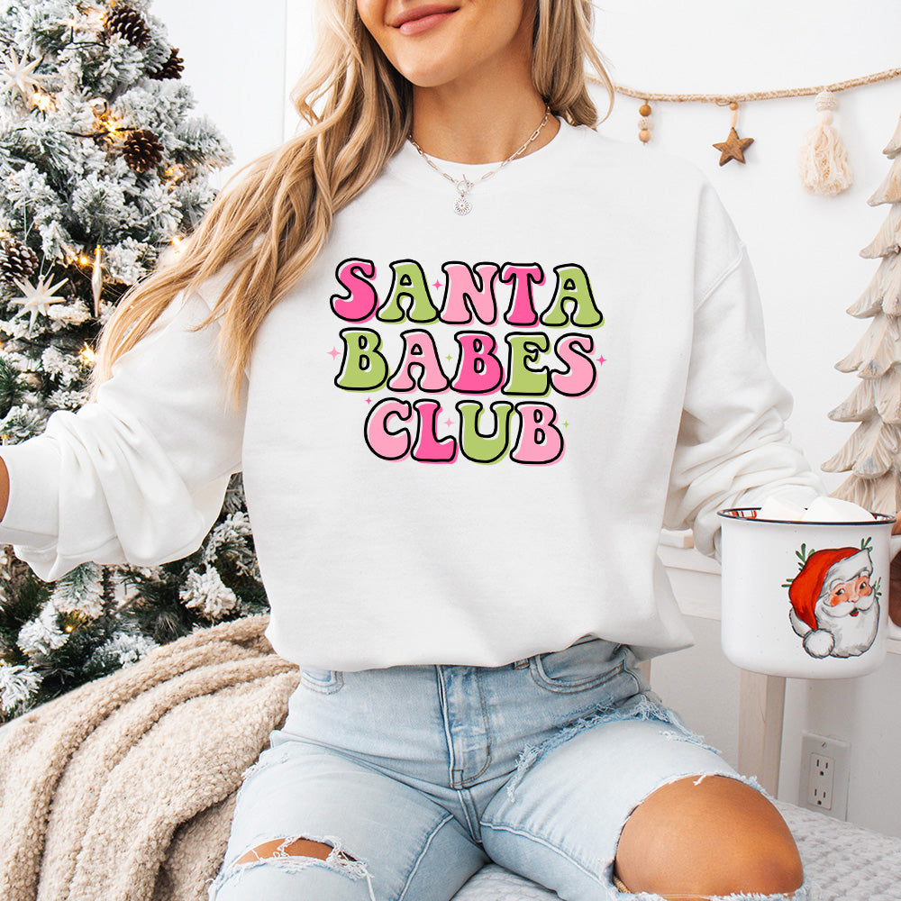 Santa Babes Club - Christmas Unisex Crewneck T-Shirt Sweatshirt Hoodie