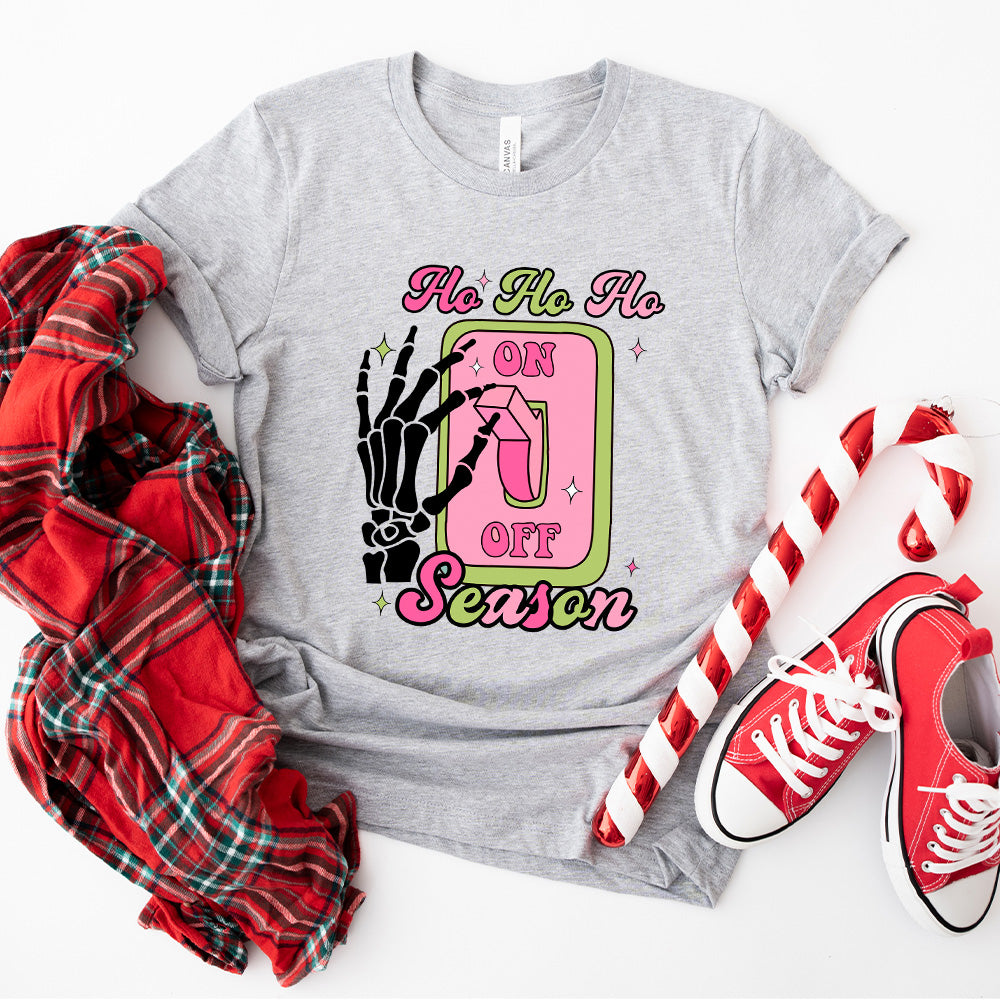 Ho Ho Ho Season Switch Design - Christmas Unisex Crewneck T-Shirt Sweatshirt Hoodie