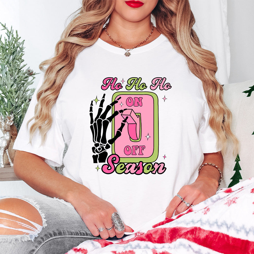 Ho Ho Ho Season Switch Design - Christmas Unisex Crewneck T-Shirt Sweatshirt Hoodie