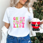 On my Husband's Naughty List - Christmas Unisex Crewneck T-Shirt Sweatshirt Hoodie